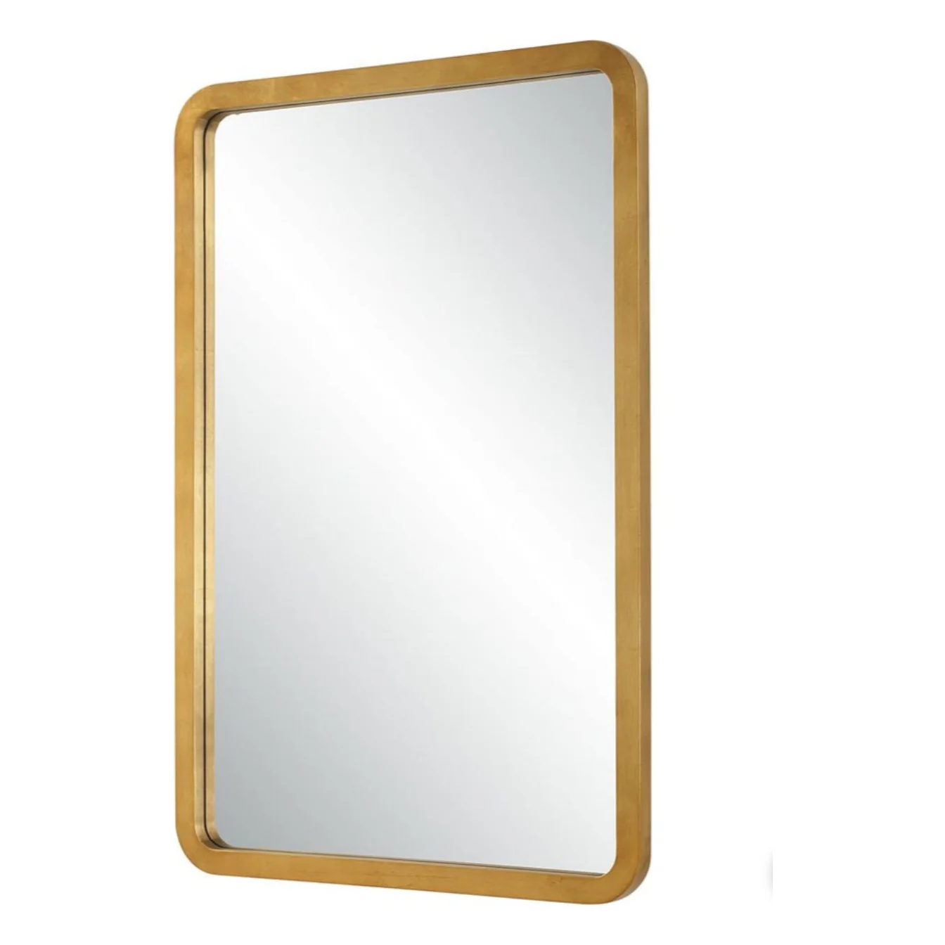 Casa Bella Living Radius Corners Finished In Gold Leaf Mirror - Image 5