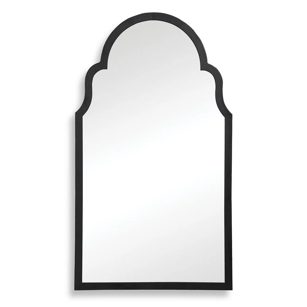 Casa Bella Living Beautiful Arched Top Satin Black Mirror - Image 6