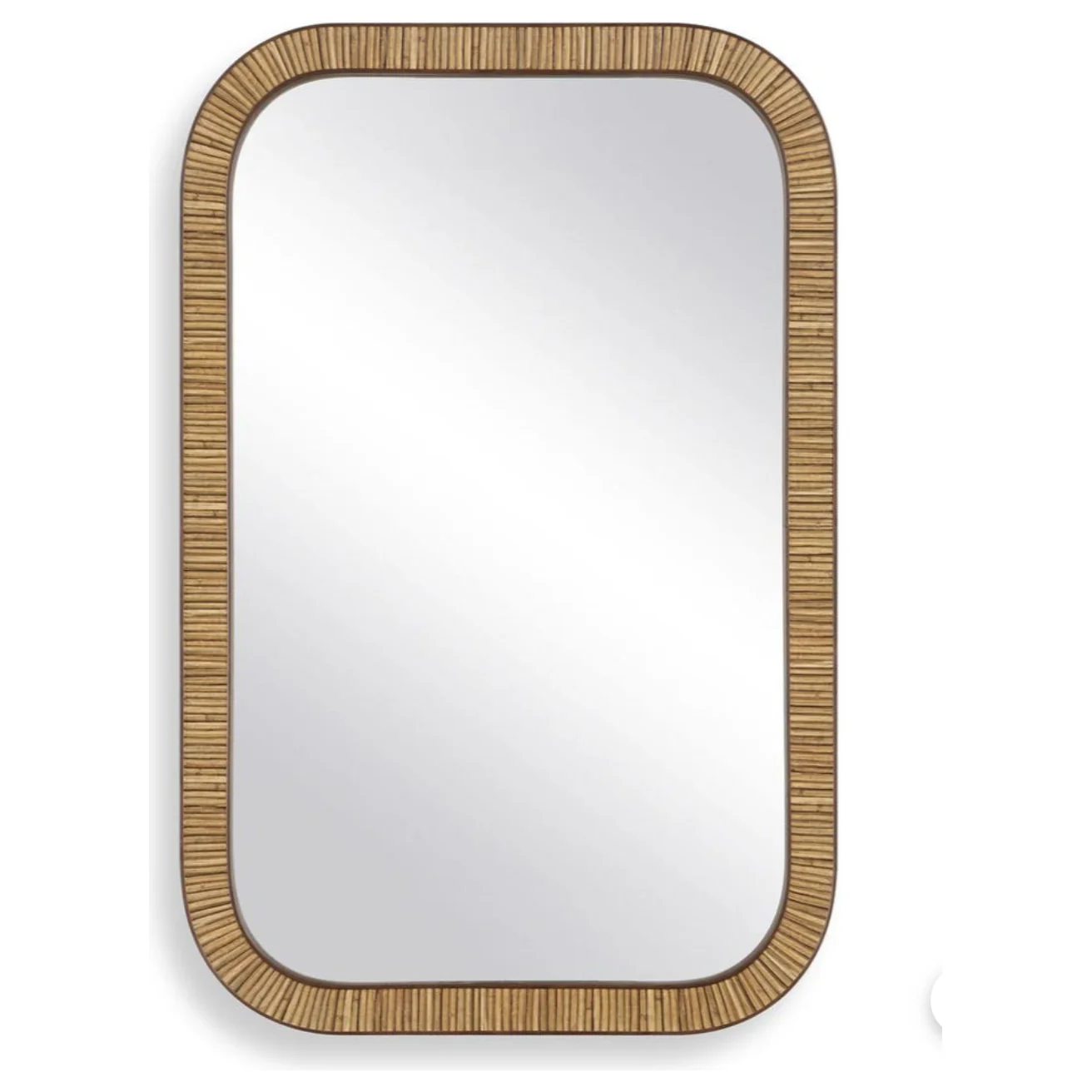 Casa Bella Living Woven Natural Rectangular Mirror - Image 2
