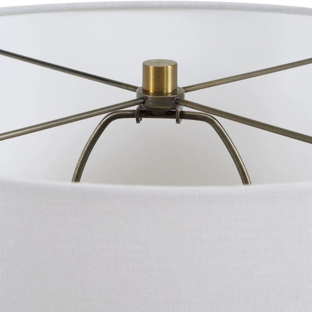 Casa Bella Living Olive Green Transparent Glass Table Lamp - Image 7