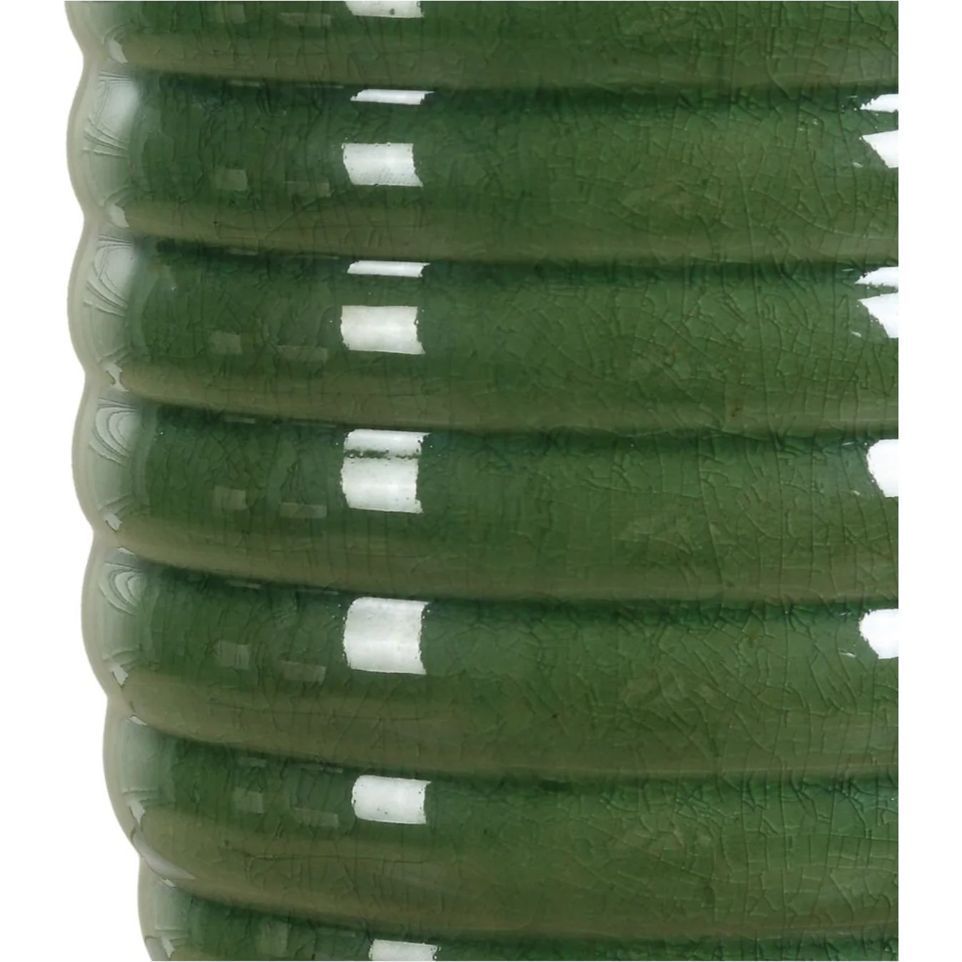 Casa Bella Living Rich Olive Green Ribbed Table Lamp - Image 8
