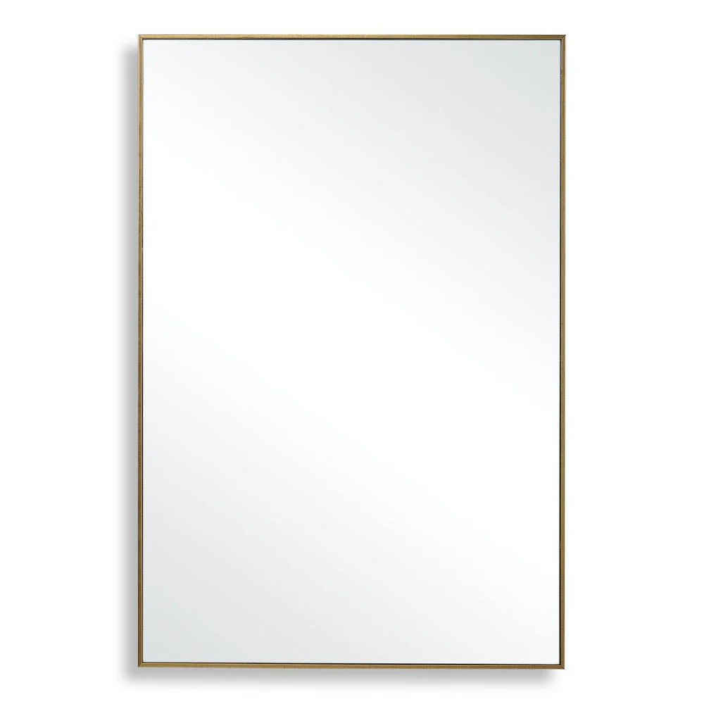 Casa Bella Living Thin Gold Framed Rectangular Mirror - Image 3