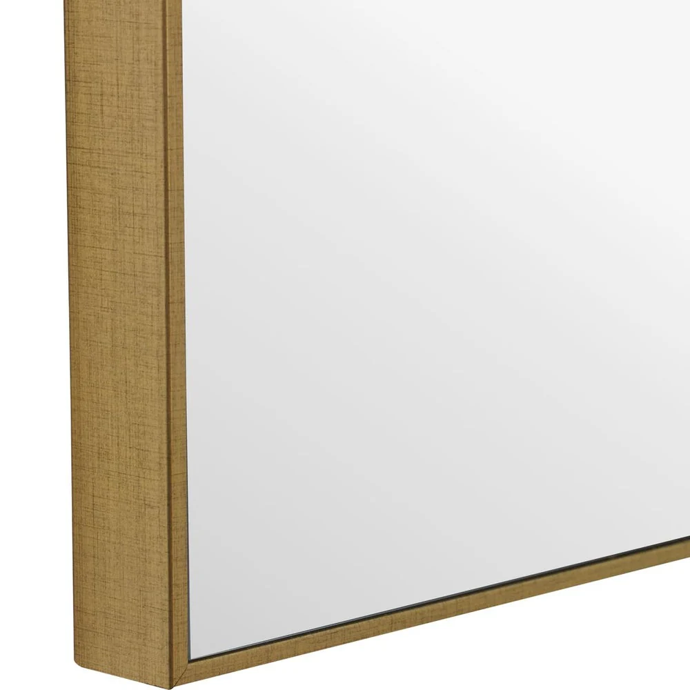 Casa Bella Living Thin Gold Framed Rectangular Mirror - Image 4