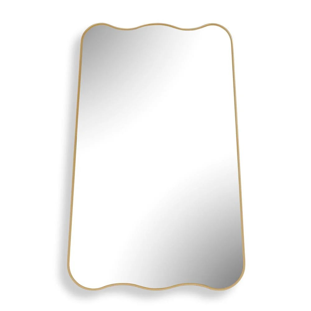 Casa Bella Living Warm Gold Sculpted Mirror - Image 3