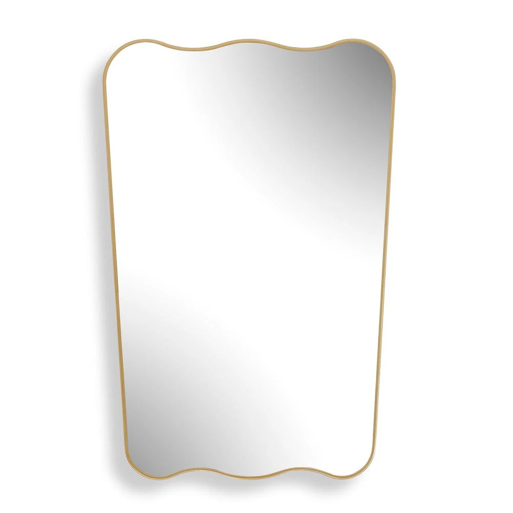Casa Bella Living Warm Gold Sculpted Mirror - Image 4