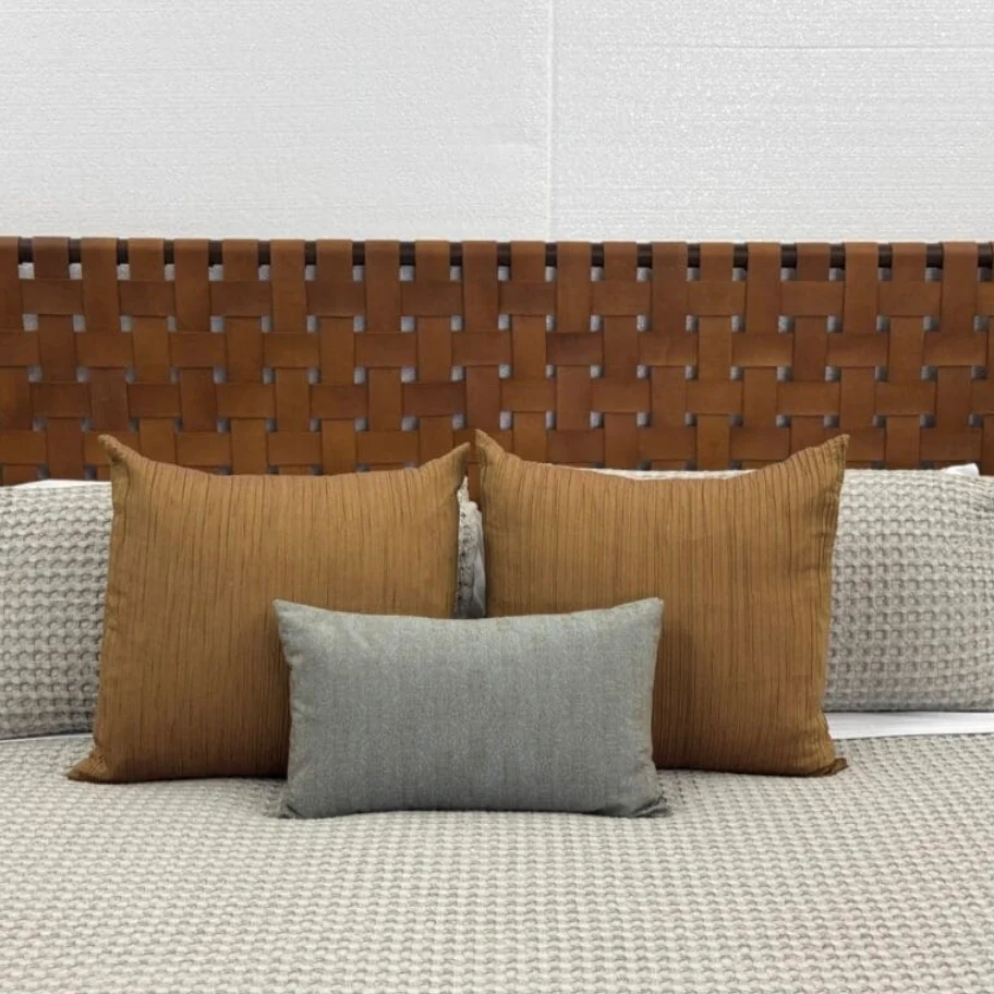 Casa Bonita Modern Rustic Ariel Leather Bed - Image 2