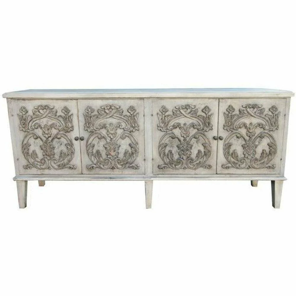 Casa Bonita Peruvian Hand-Painted Carved Wood Athens Buffet
