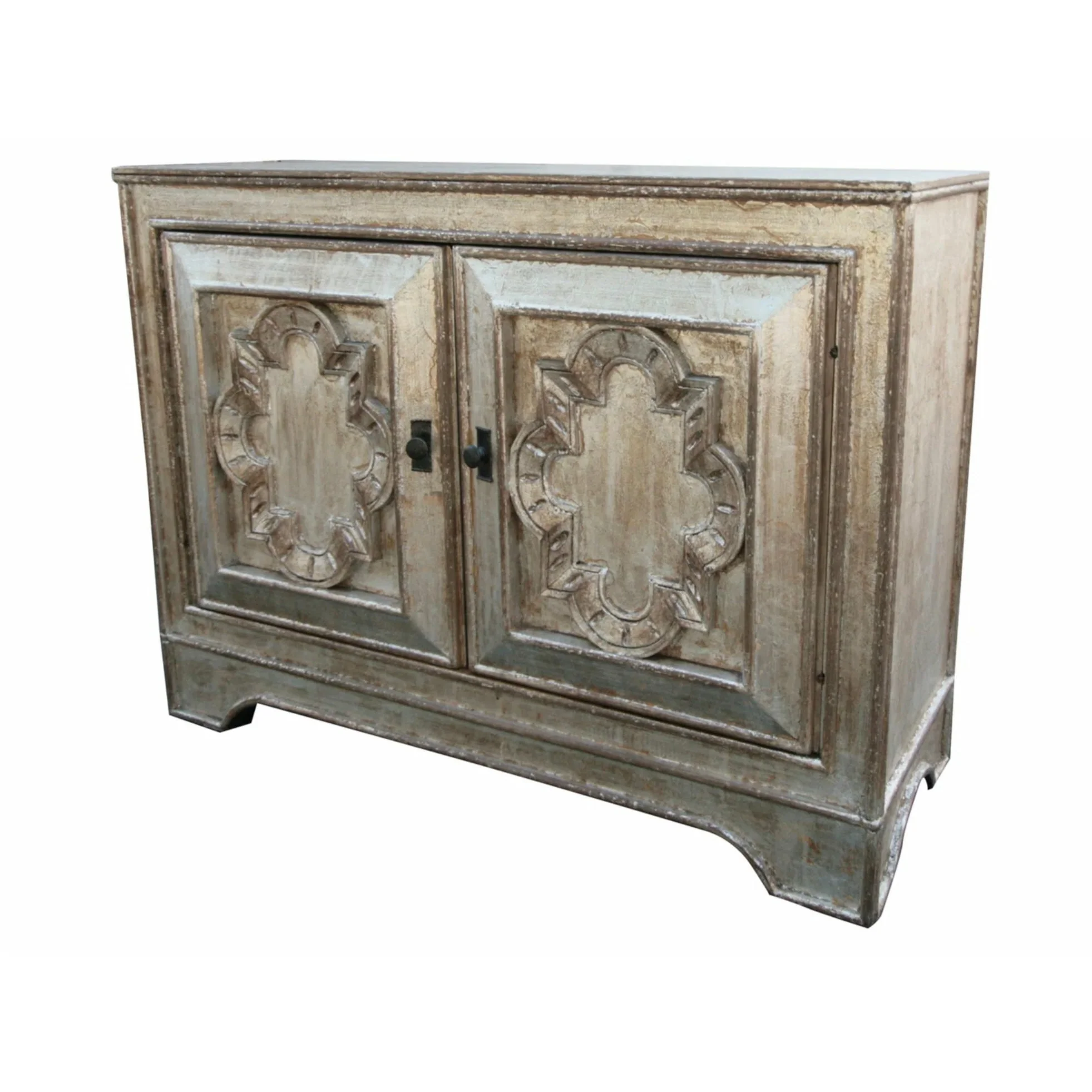Casa Bonita Peruvian Hand-Painted Carved Wood Bel Air Chest