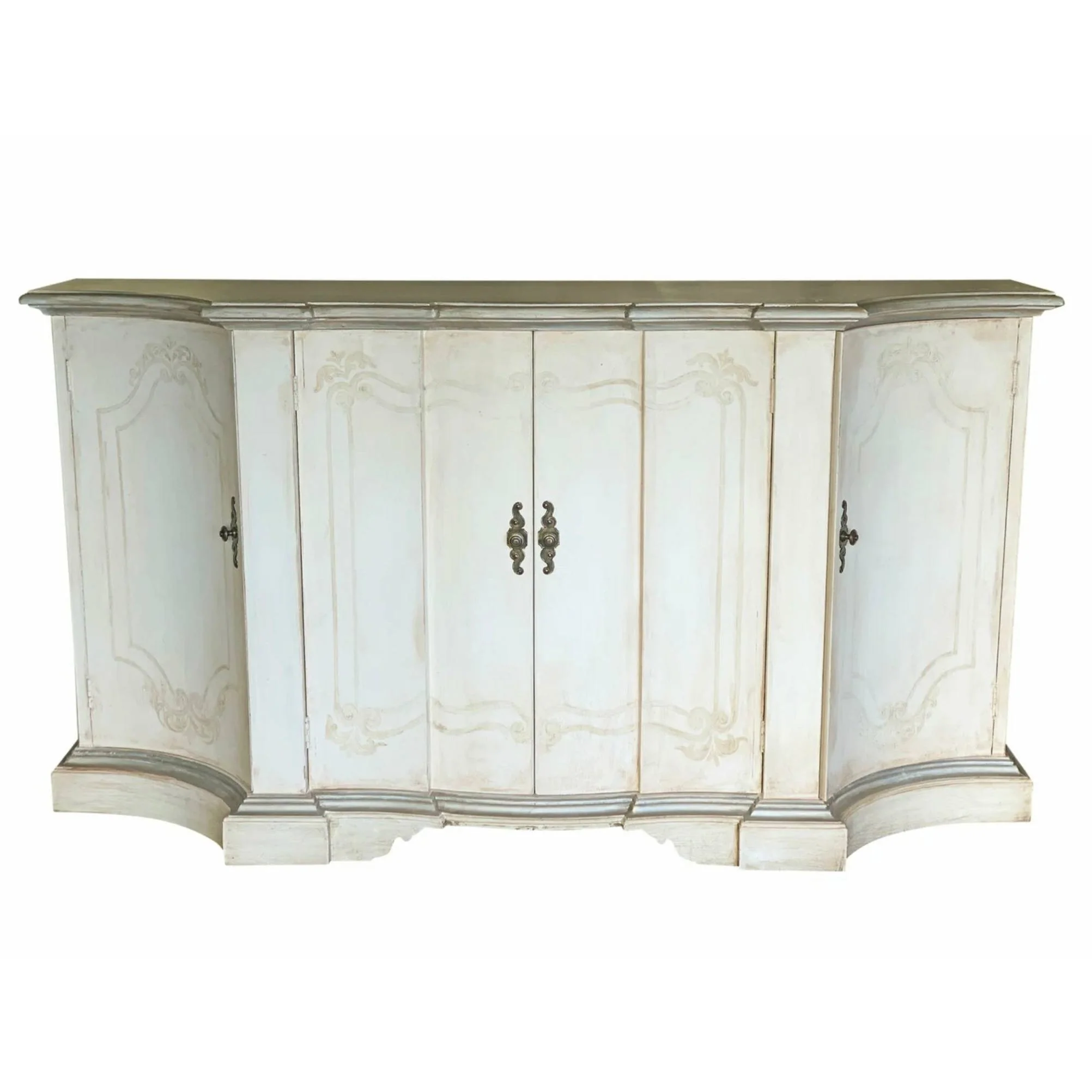 Casa Bonita Peruvian Hand-Painted Carved Wood Paolo Buffet