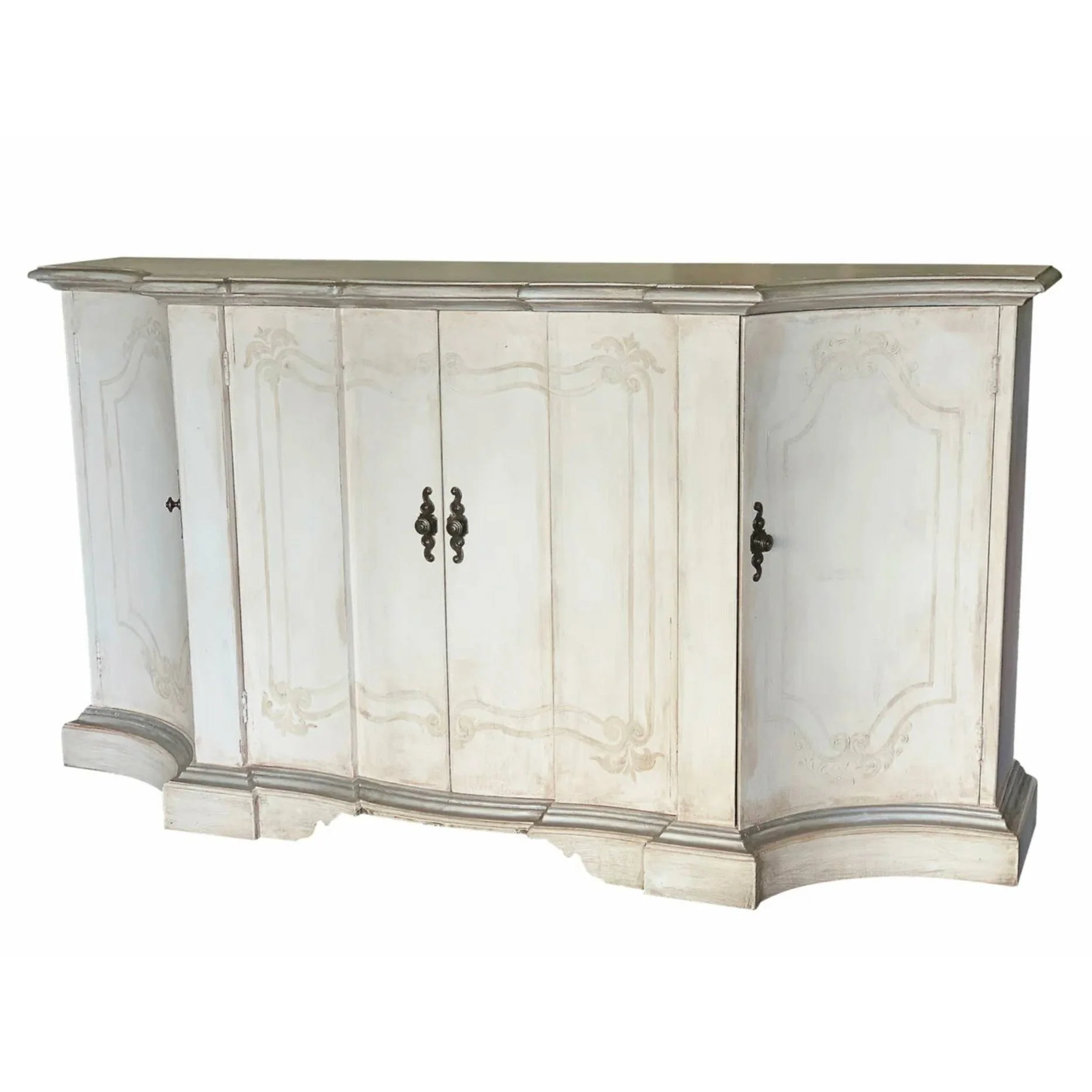 Casa Bonita Peruvian Hand-Painted Carved Wood Paolo Buffet - Image 2