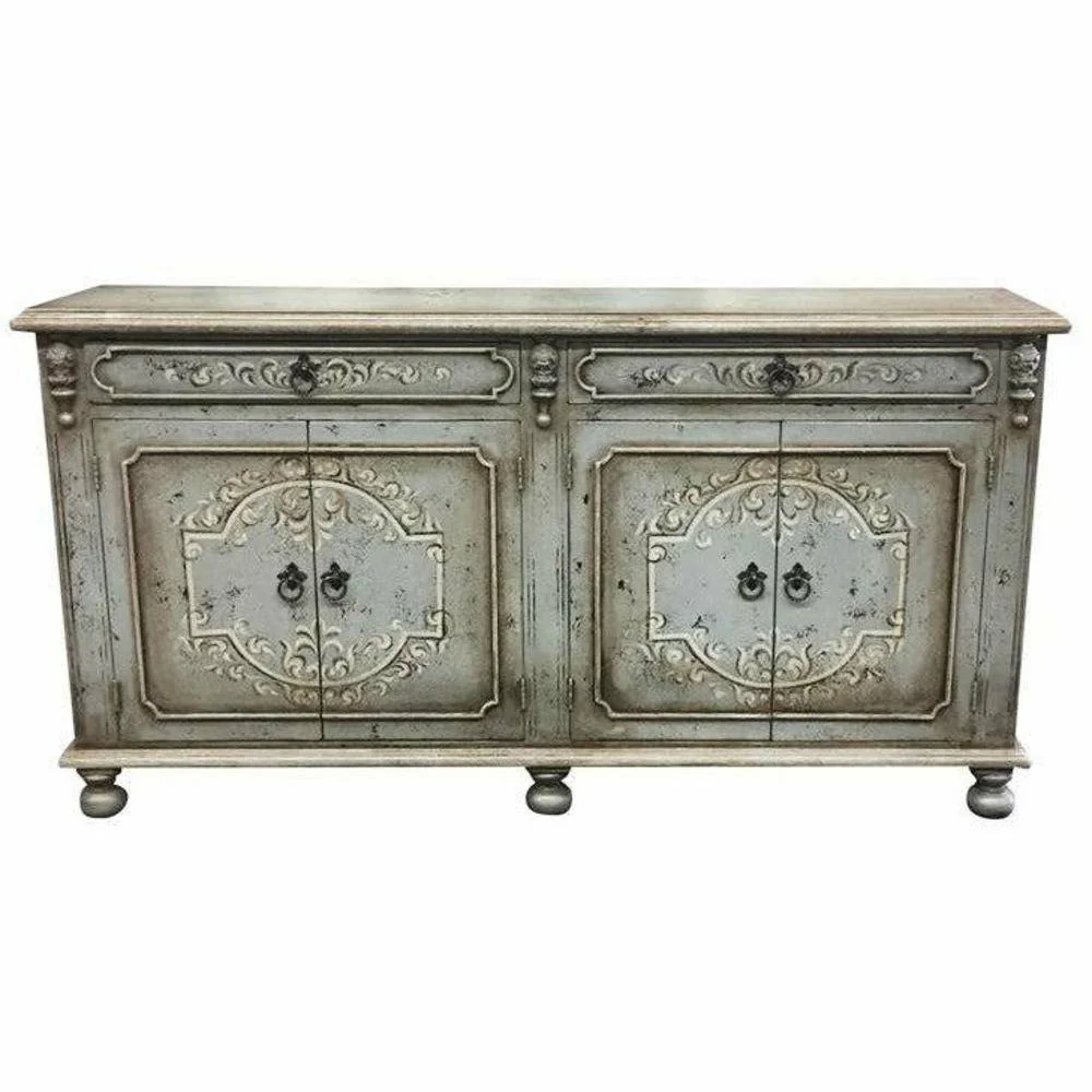 Casa Bonita Peruvian Hand-Painted Carved Wood Tammy Buffet
