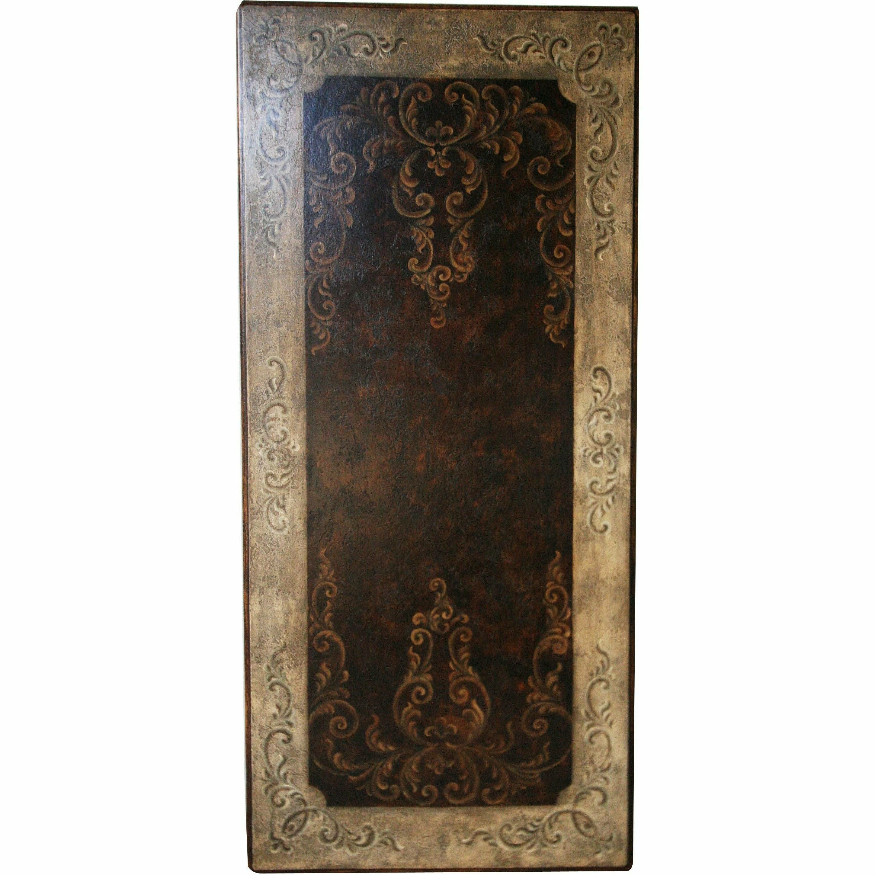 Casa Bonita Peruvian Handpainted Carved Wood Nonna Dining Table 8 Foot - Image 2