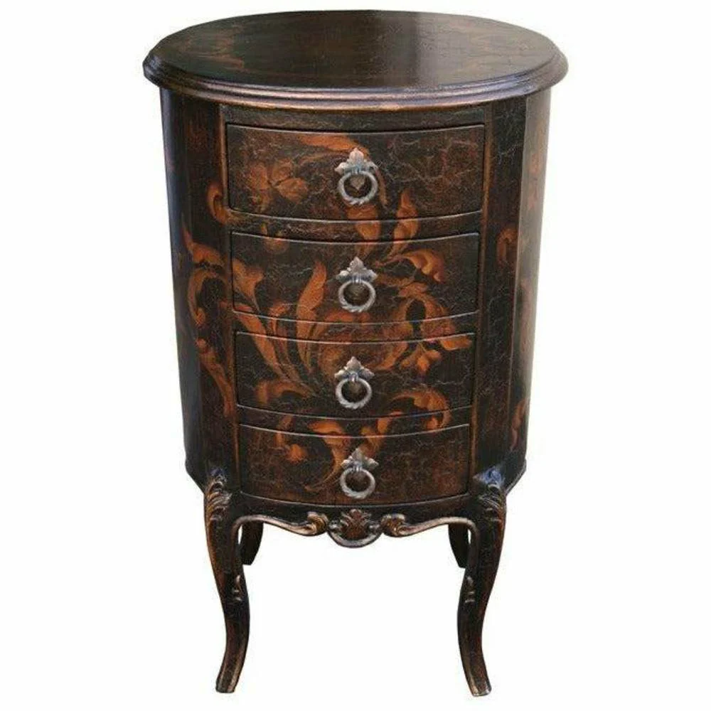 Casa Bonita Peruvian Hand-Painted Carved Wood Solene Chest