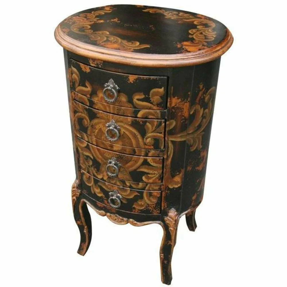 Casa Bonita Peruvian Hand-Painted Carved Wood Solene Chest