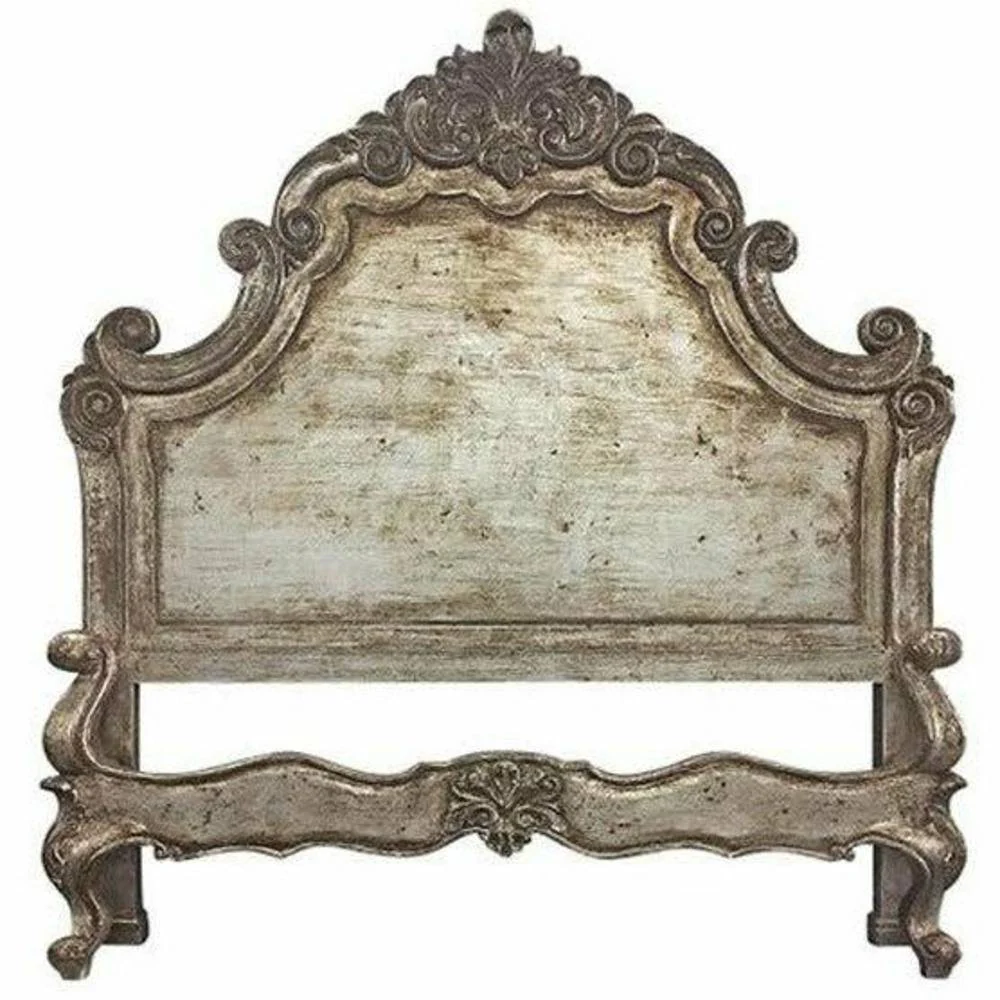 Casa Bonita Peruvian Hand-Painted Carved Wood Marqueza King Size Bed