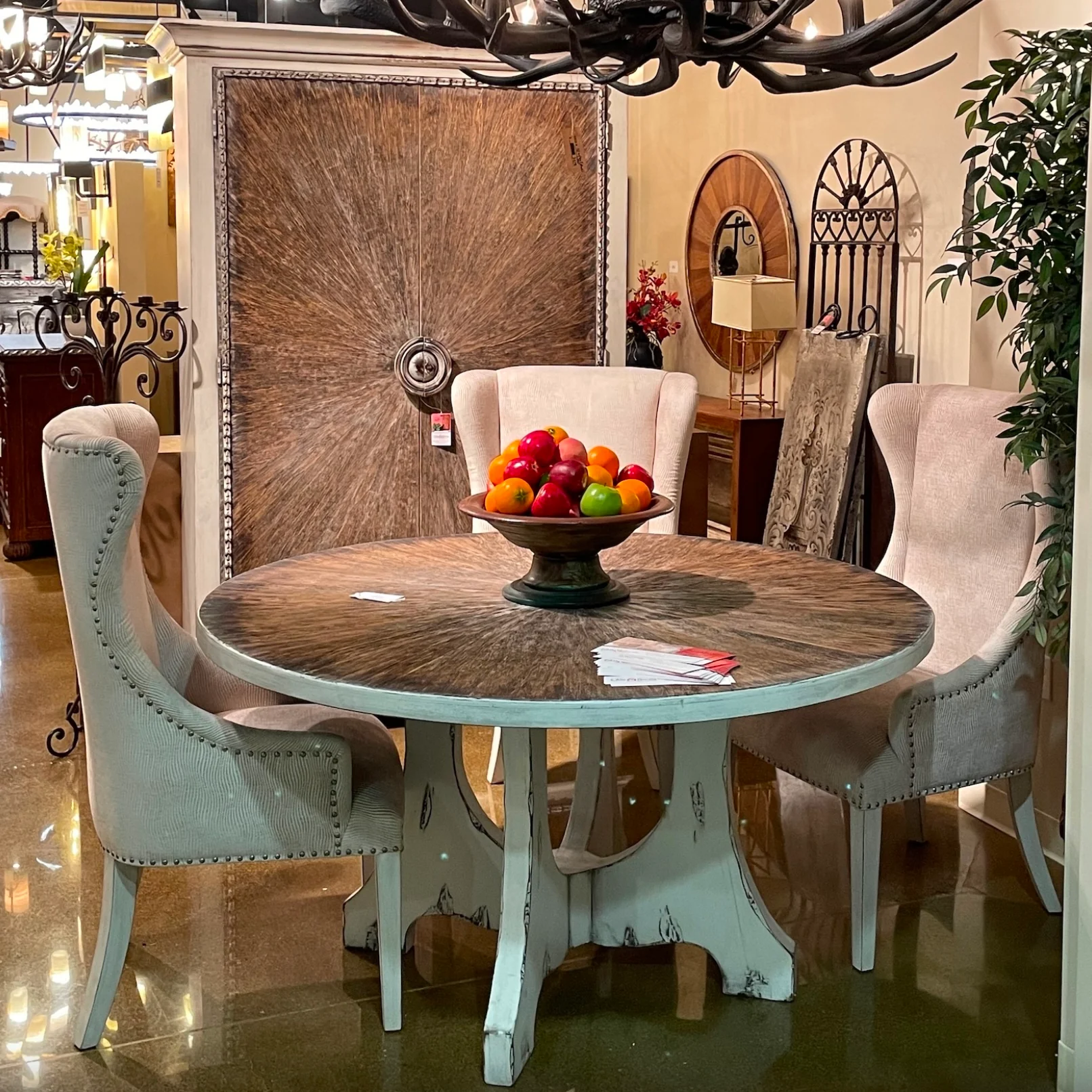 Casa Bonita Modern Rustic Fairmont Dining Table - Image 2