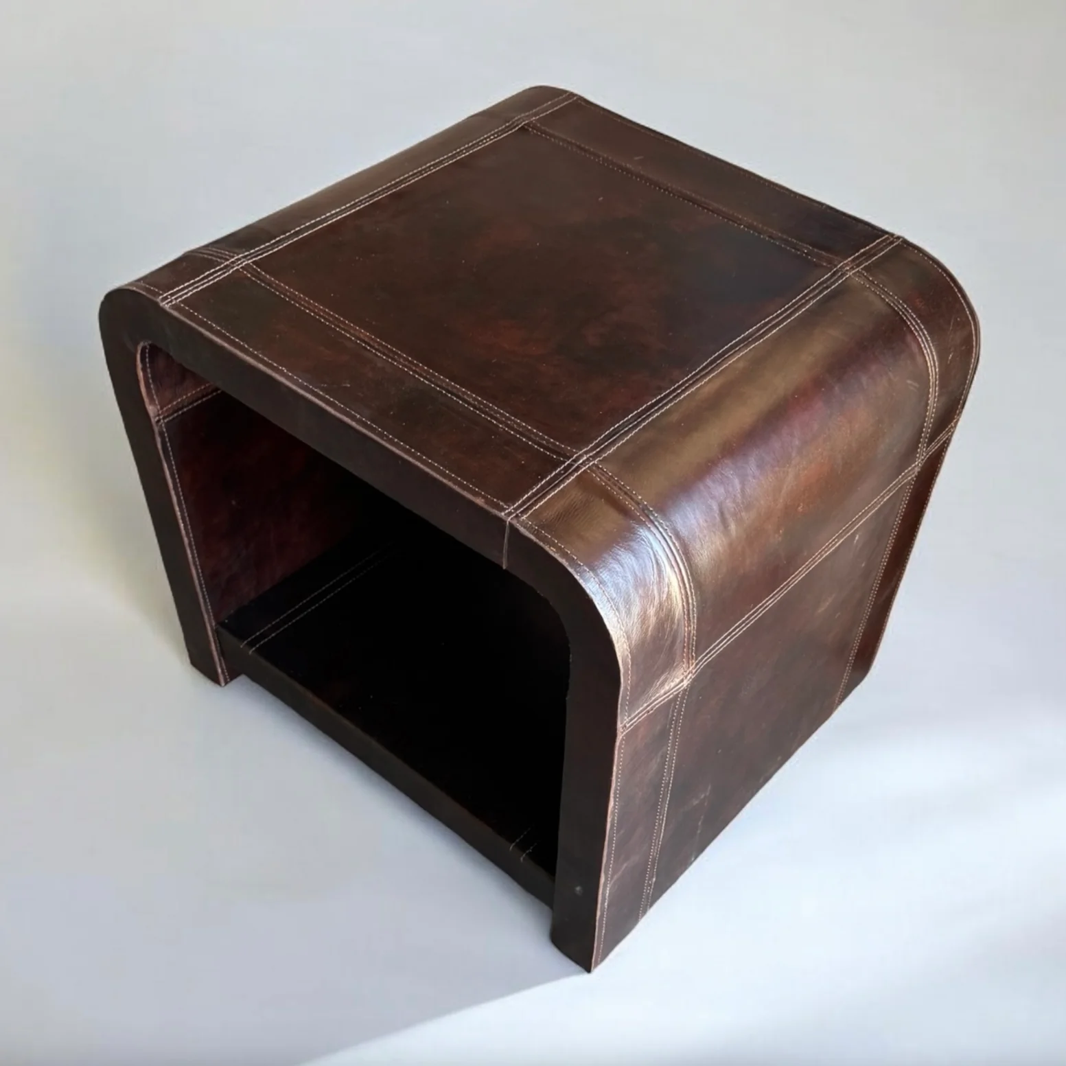 Casa Bonita Modern Rustic Taylor Chocolate End Table