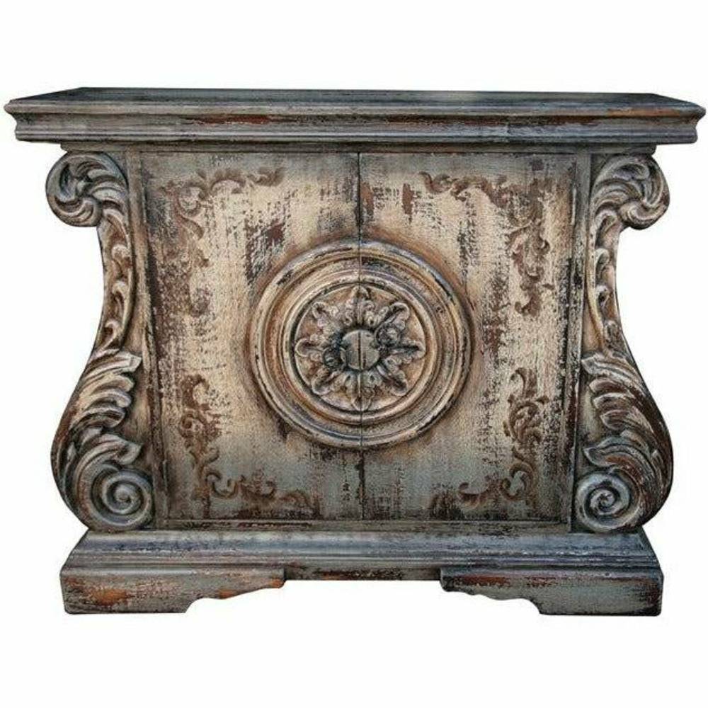 Casa Bonita Peruvian Hand-Painted Carved Wood Camila Chest