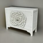 Casa Bonita Peruvian Hand-Painted Carved Wood Fiore Chest - Image 2