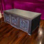 Casa Bonita Peruvian Hand-Painted Carved Wood Fortaleza Desk - Image 3