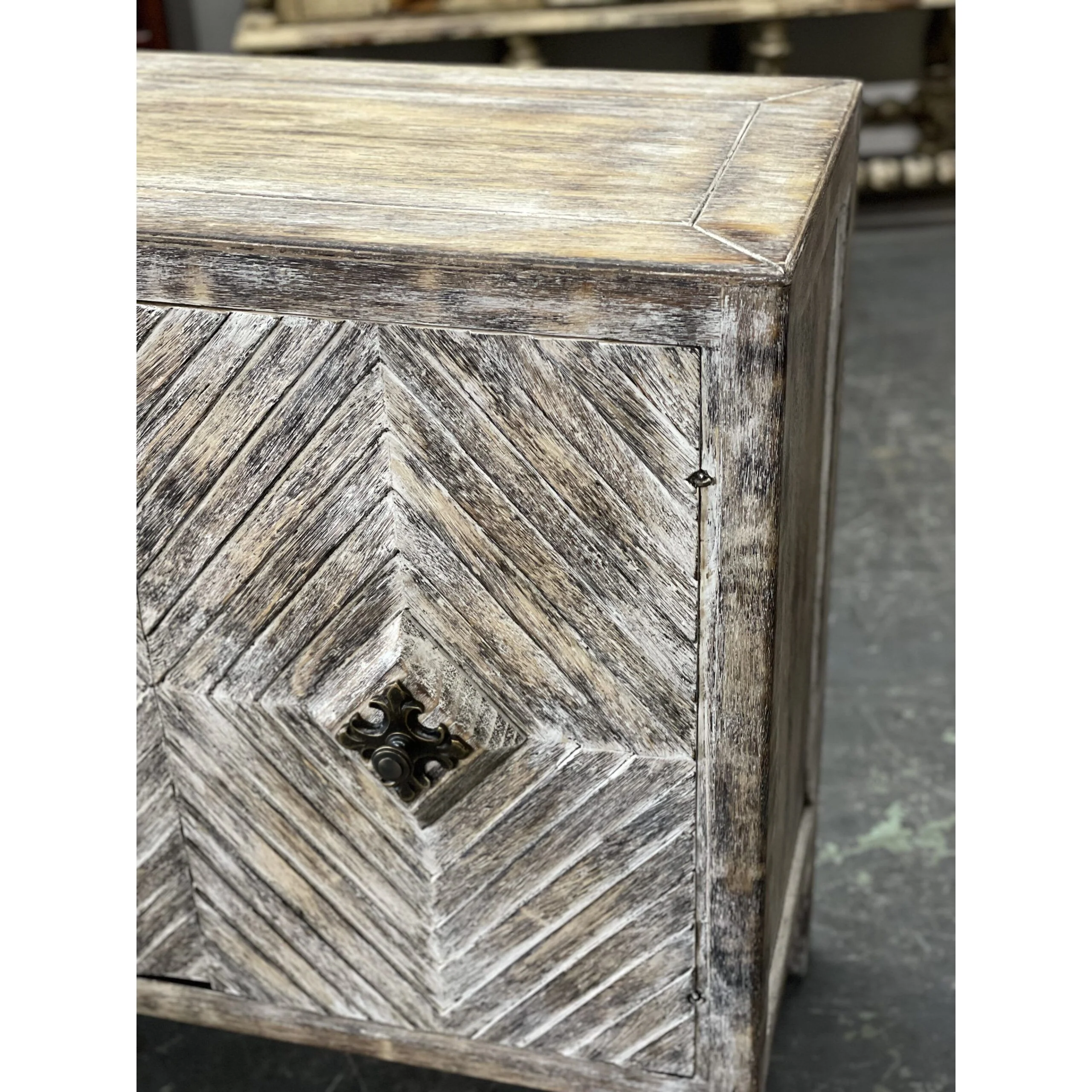 Casa Bonita Peruvian Hand-Painted Carved Wood Milan Buffet - Image 3