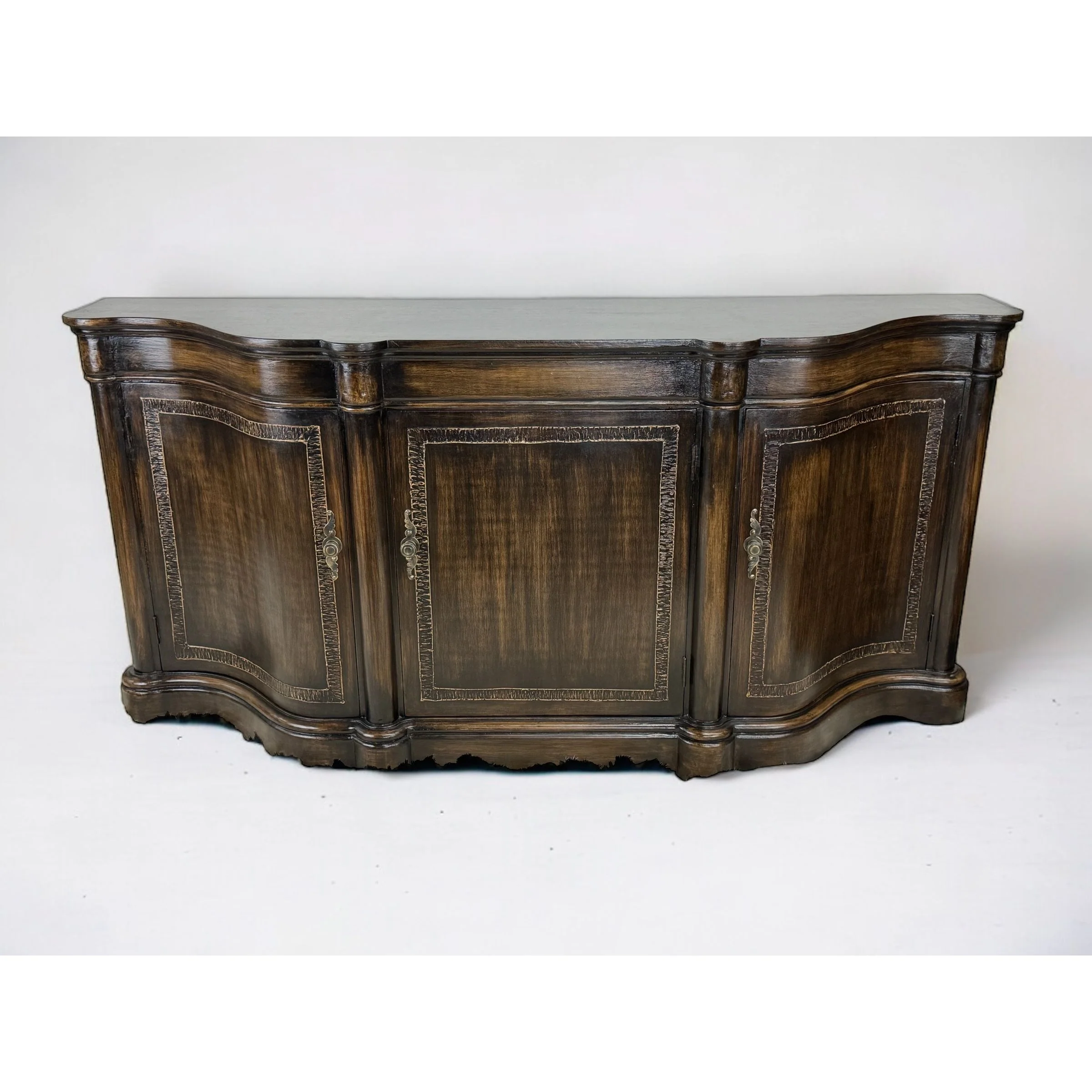 Casa Bonita Peruvian Hand-Painted Carved Wood Ravello Buffet