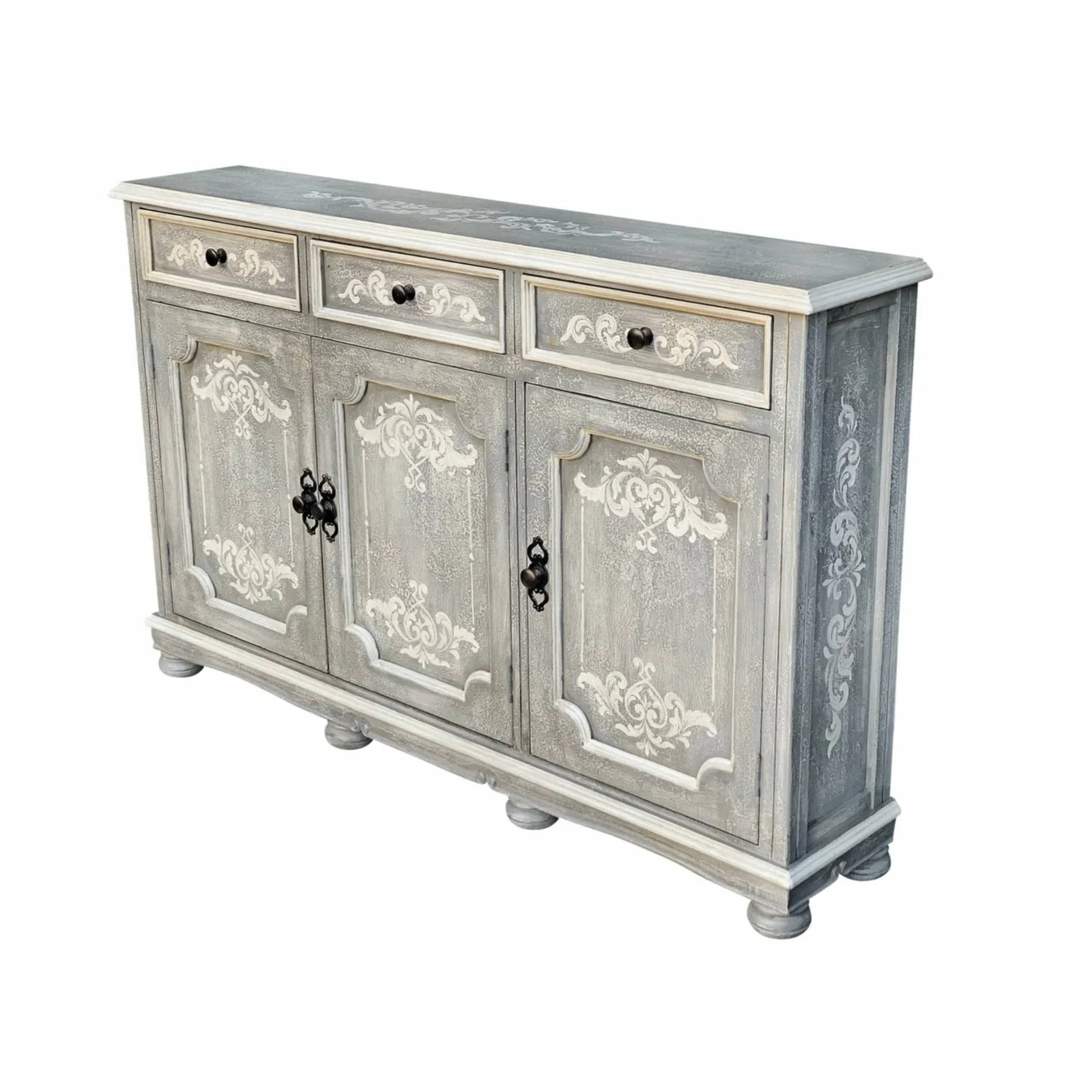 Casa Bonita Peruvian Hand-Painted Carved Wood Linda Buffet