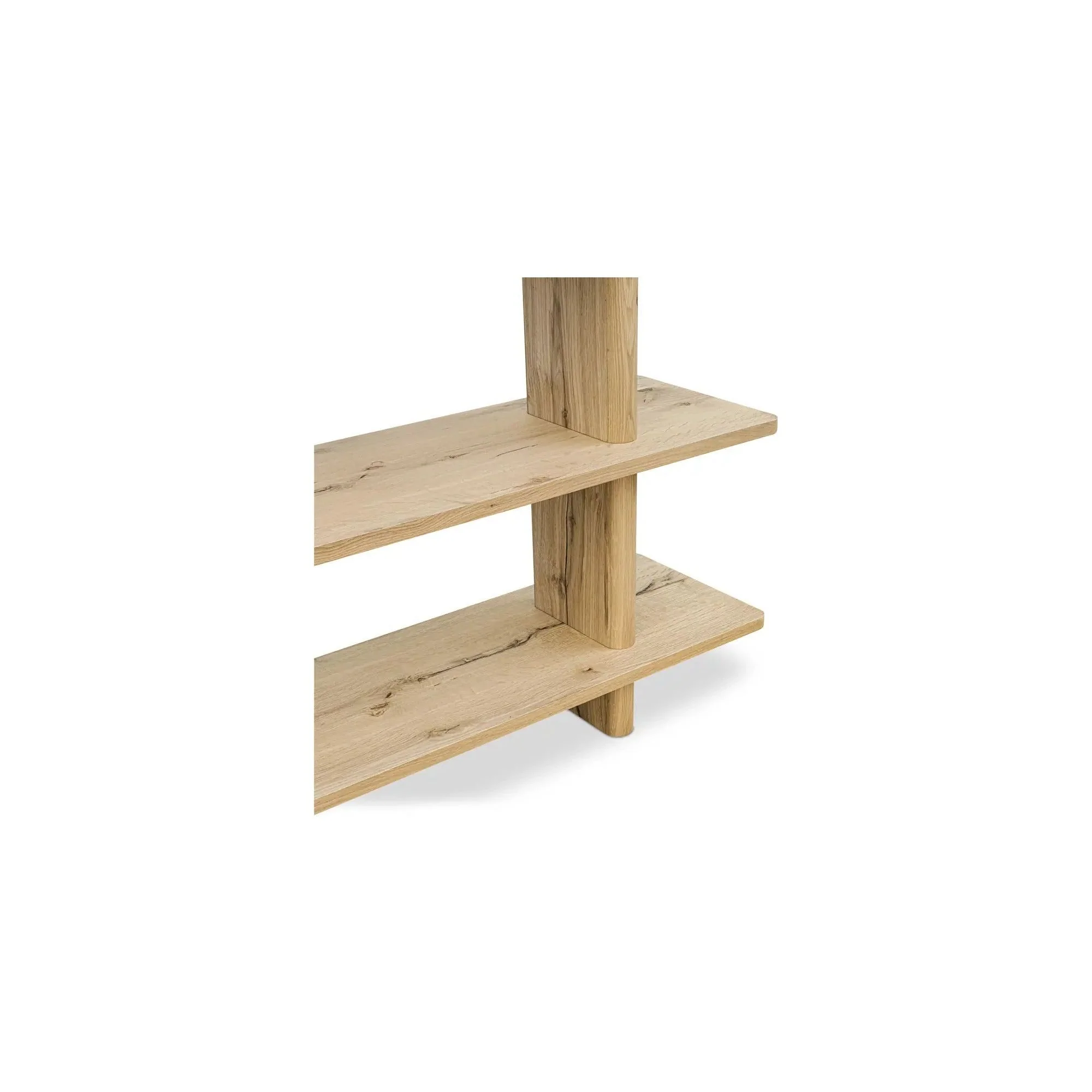 Moe’s Home Collection Casey Large Rustic Oak Bookcase - Image 7