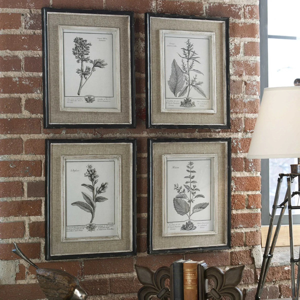 Uttermost Casual Grey Botanical Set of 4 Framed Prints - Image 3
