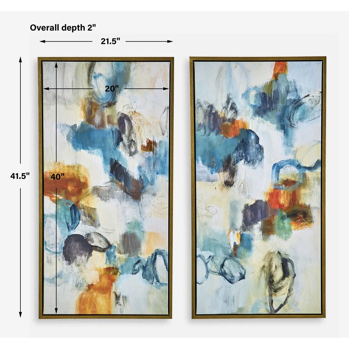 Uttermost Casual Moments Vibrant Colors Set of 2 Framed Canvases - Image 6