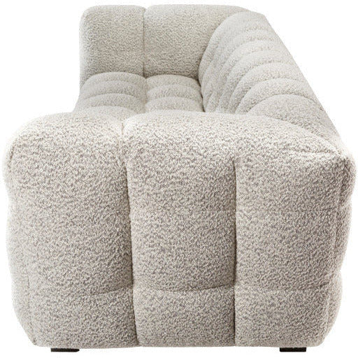 Surya Chambery Modern Ivory Boucle Channeled Sofa - Image 6