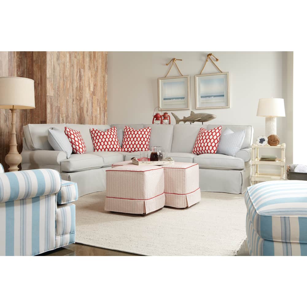 Rowe Furniture Cindy Slipcovered Sectional ~ Available To Custom Order In All Fabrics and Configurations - Image 2