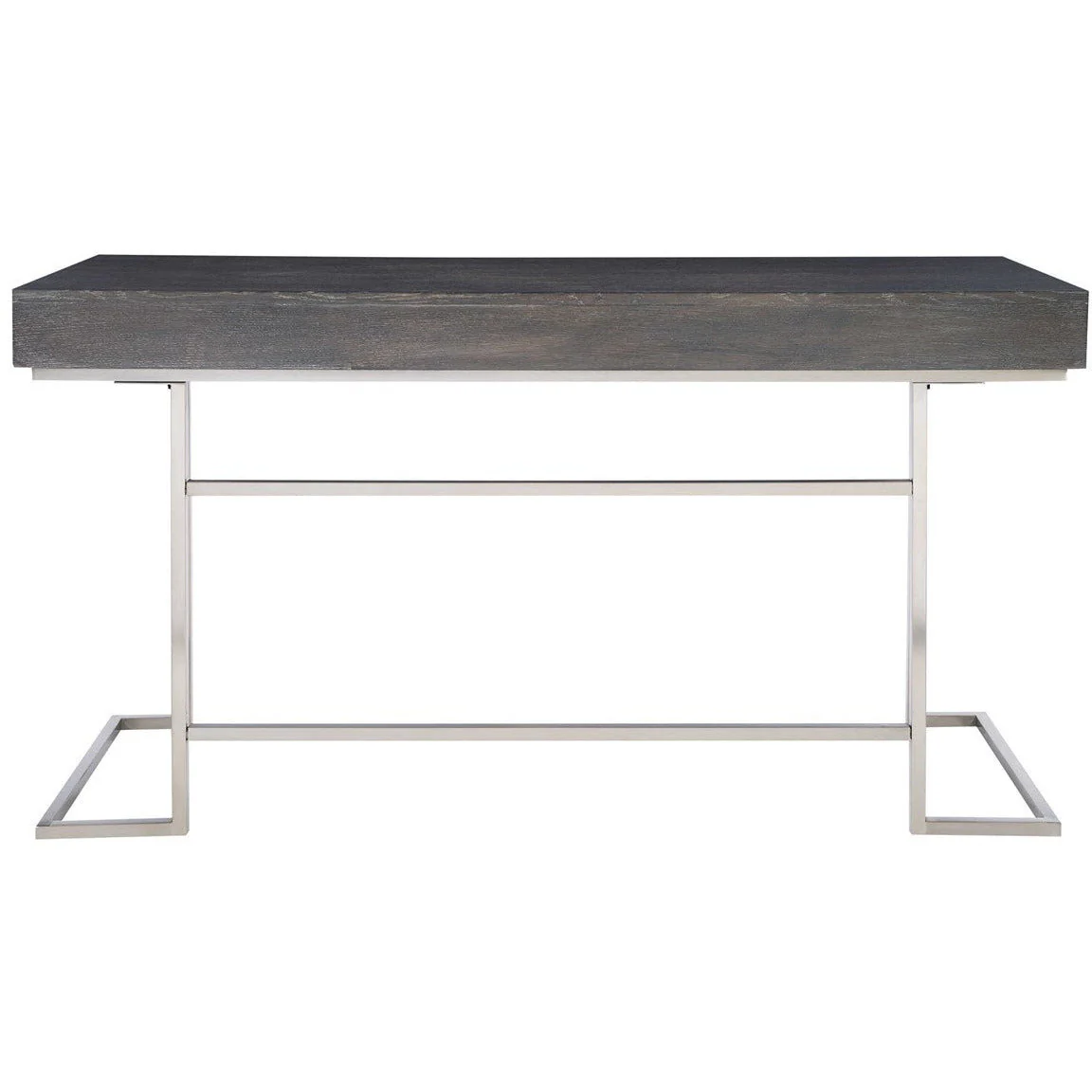 Uttermost Claude Smoke Grey With Brushed Nickel Contemporary Desk - Image 5