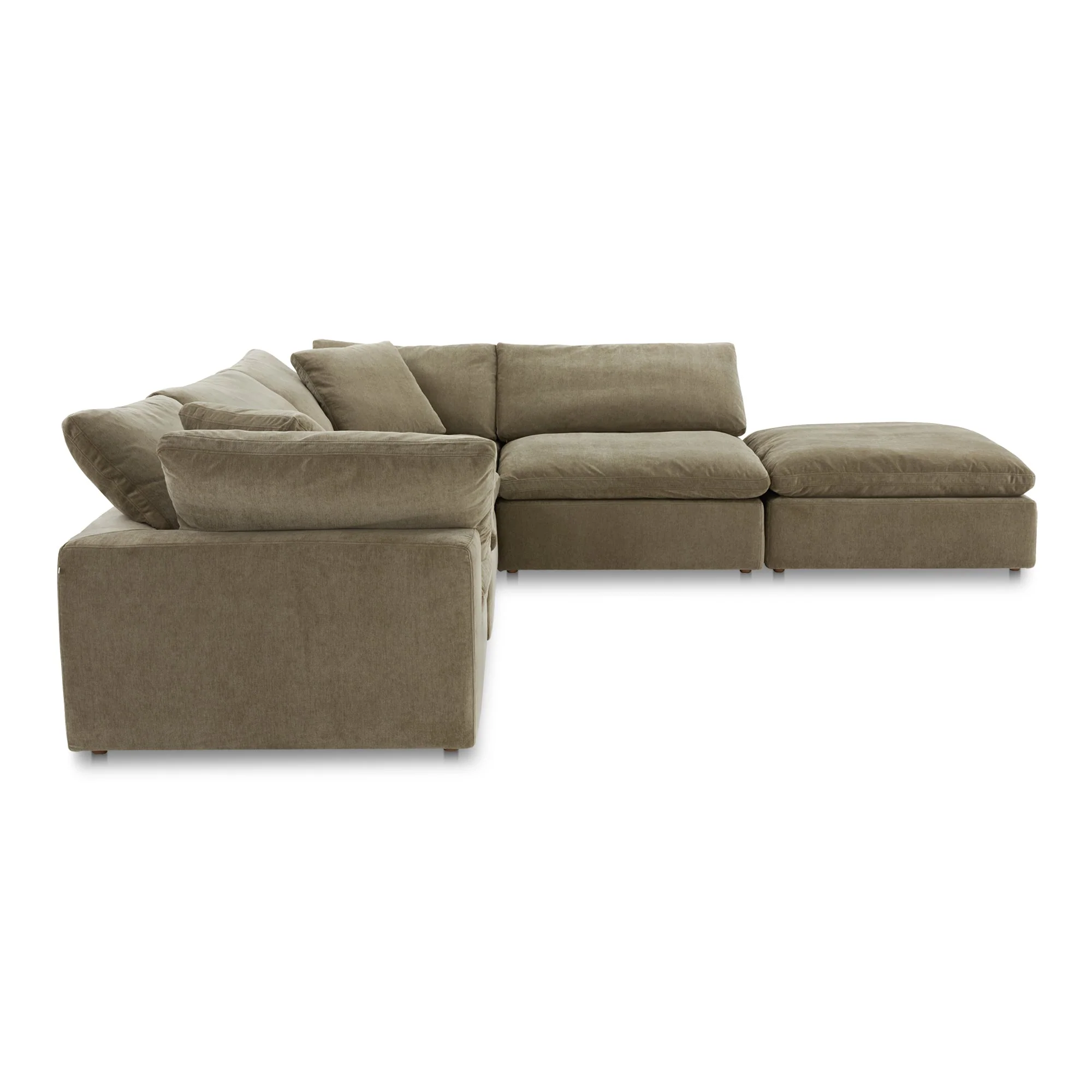 Moe's Home Collection Clay Dream Modular Sectional ~ Desert Sage Green Performance Fabric - Image 3