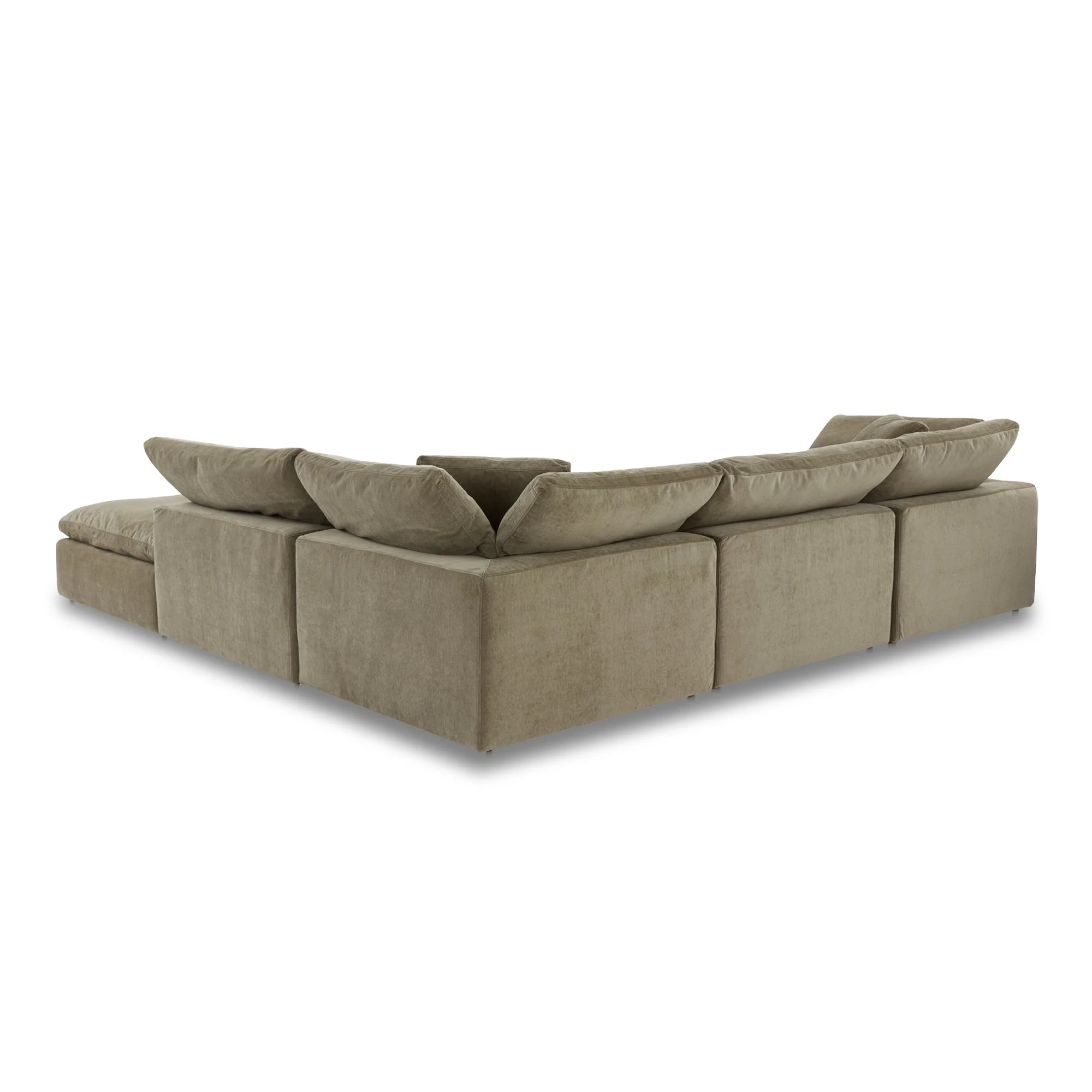 Moe's Home Collection Clay Dream Modular Sectional ~ Desert Sage Green Performance Fabric - Image 5