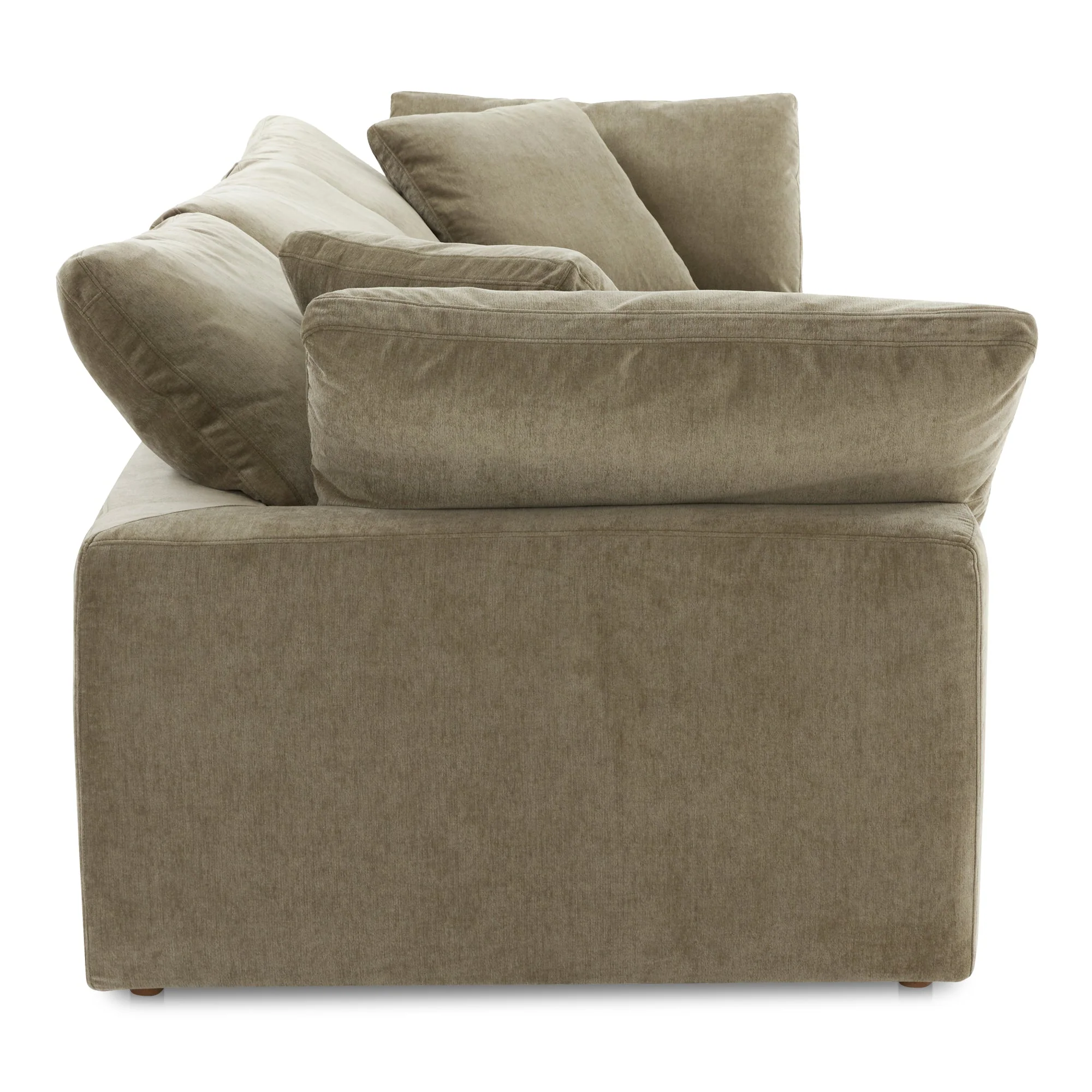 Moe's Home Collection Clay Modular Sofa ~ Desert Sage Green Performance Fabric - Image 4