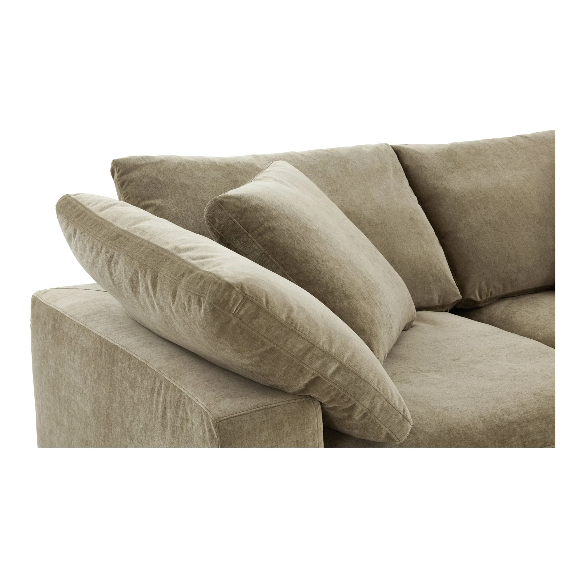 Moe's Home Collection Clay Modular Sofa ~ Desert Sage Green Performance Fabric - Image 6
