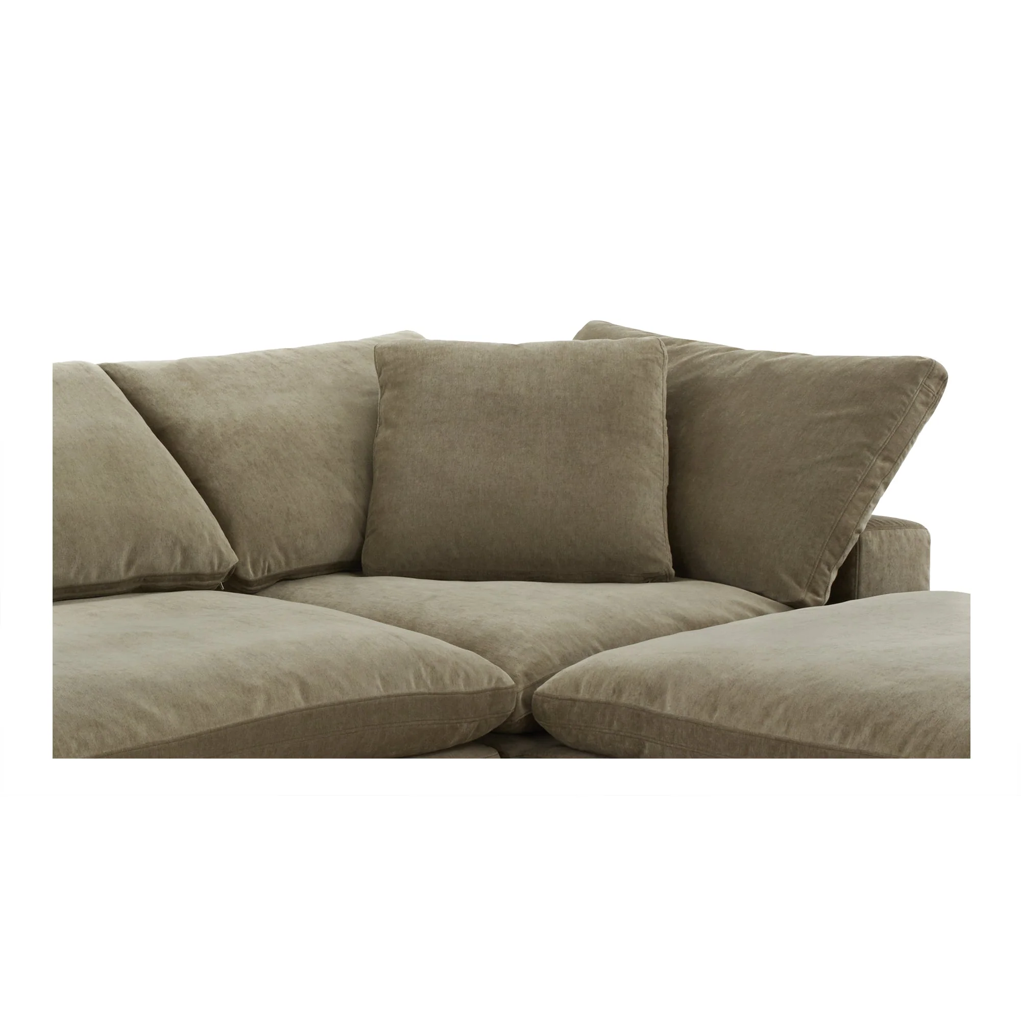Moe's Home Collection Clay Nook Modular Sectional ~ Desert Sage Green Performance Fabric - Image 6