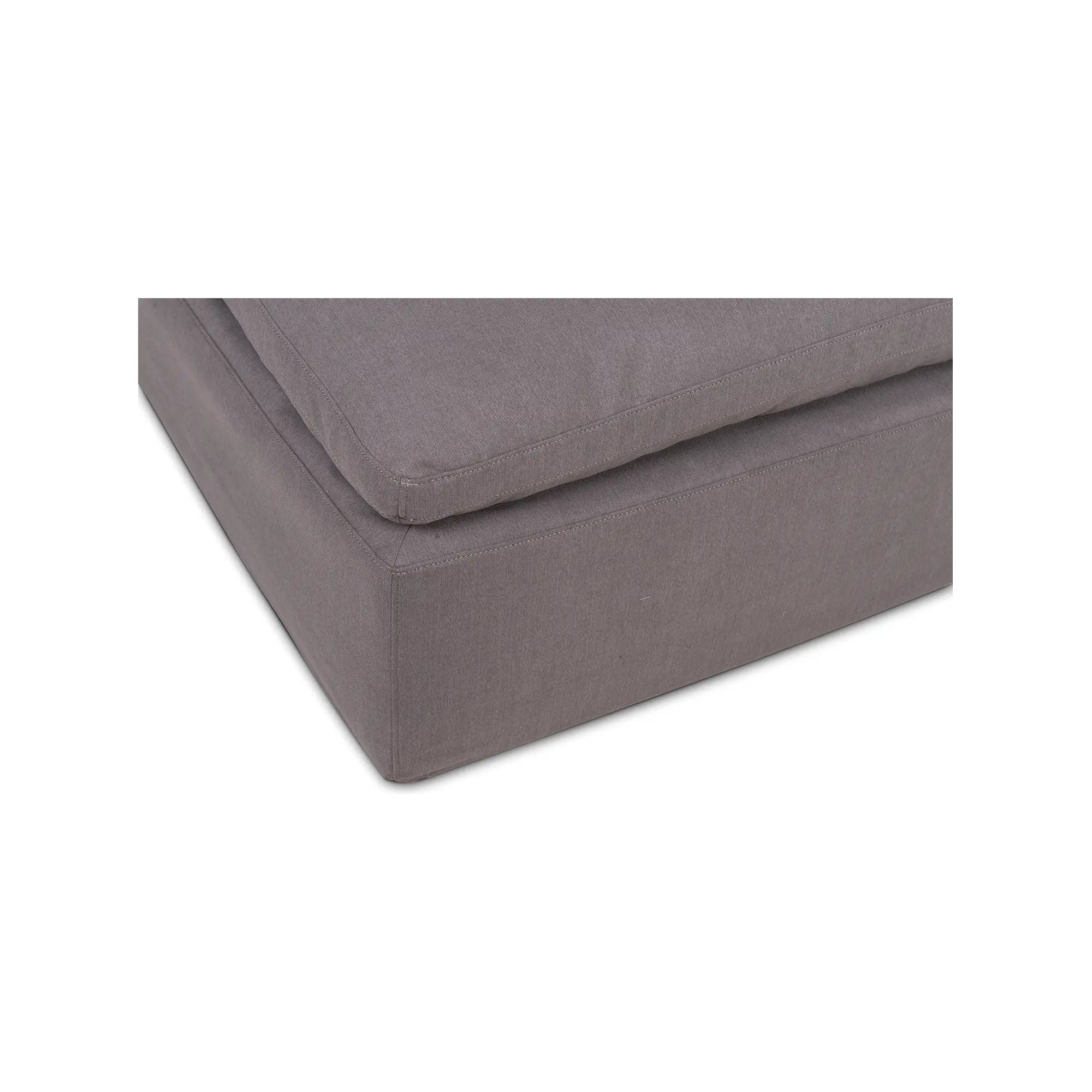 Moe’s Home Clay Light Grey Ottoman - Image 5