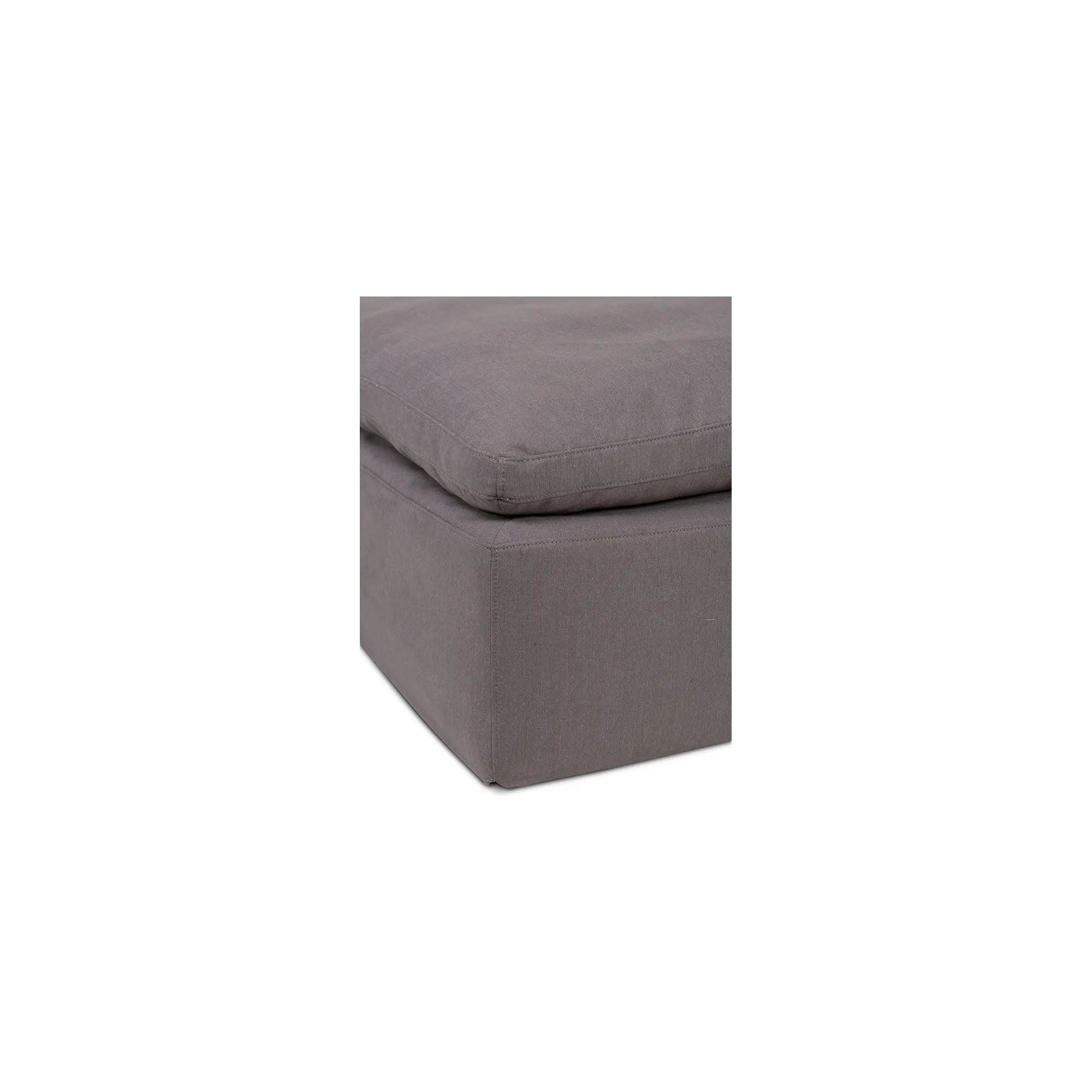 Moe’s Home Clay Light Grey Ottoman - Image 6