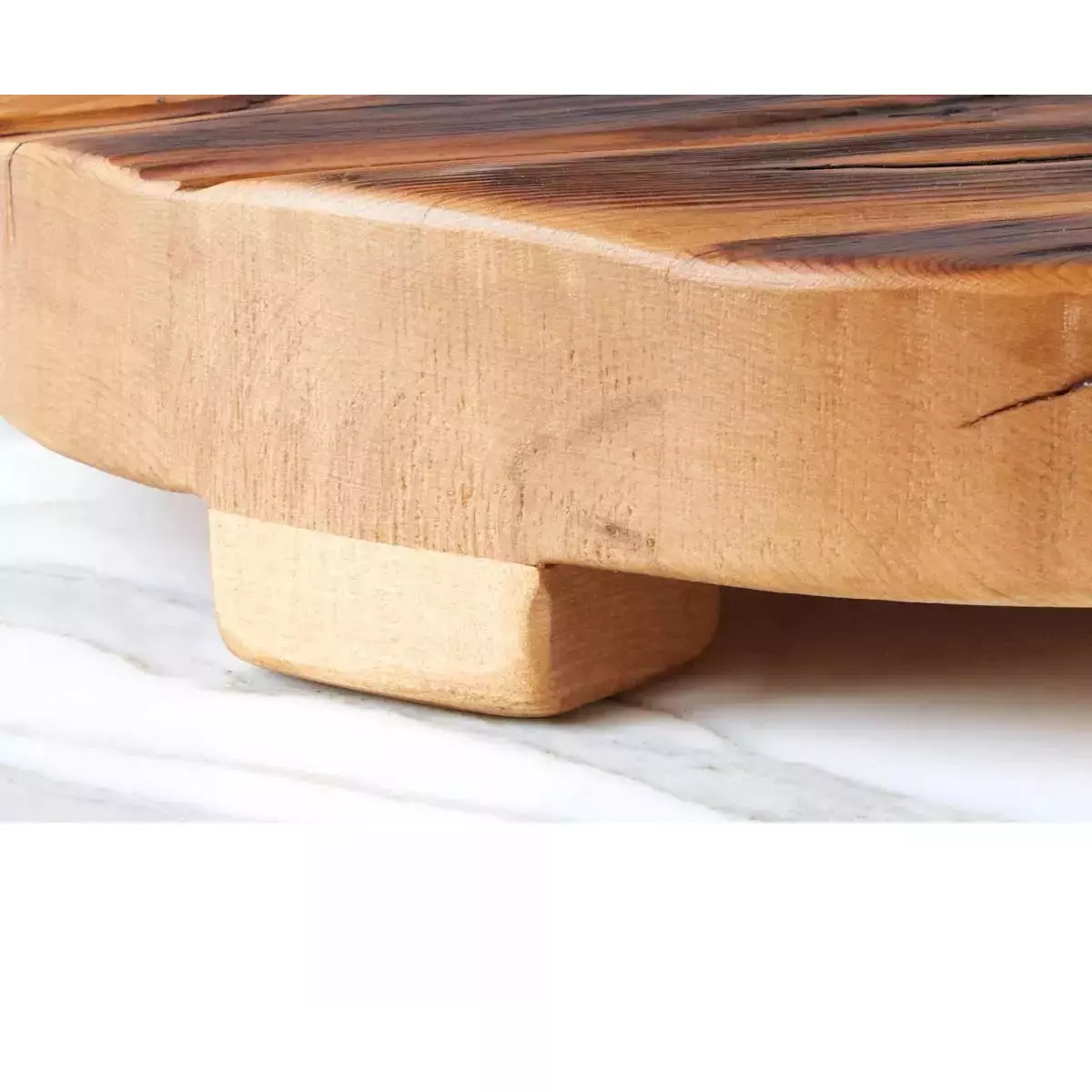 etúHOME Classic Large Round Reclaimed Wood Trivet ~ IN-STORE PURCHASE ONLY - Image 5