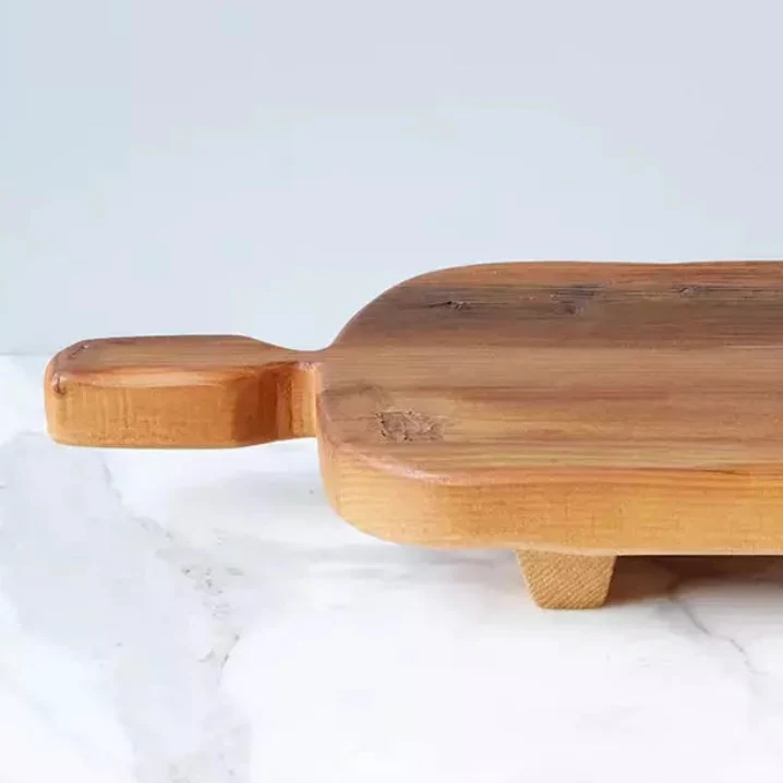 etúHOME Classic Rectangle Footed Reclaimed Wood Serving Board ~ IN-STORE PURCHASE ONLY