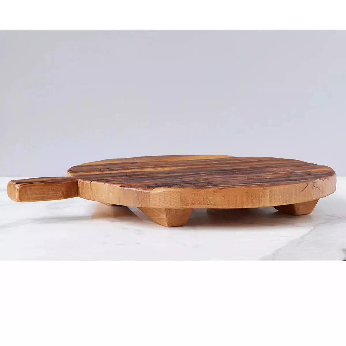 etúHOME Classic Oversized Round Footed Reclaimed Wood Serving Board ~ IN-STORE PURCHASE ONLY - Image 3