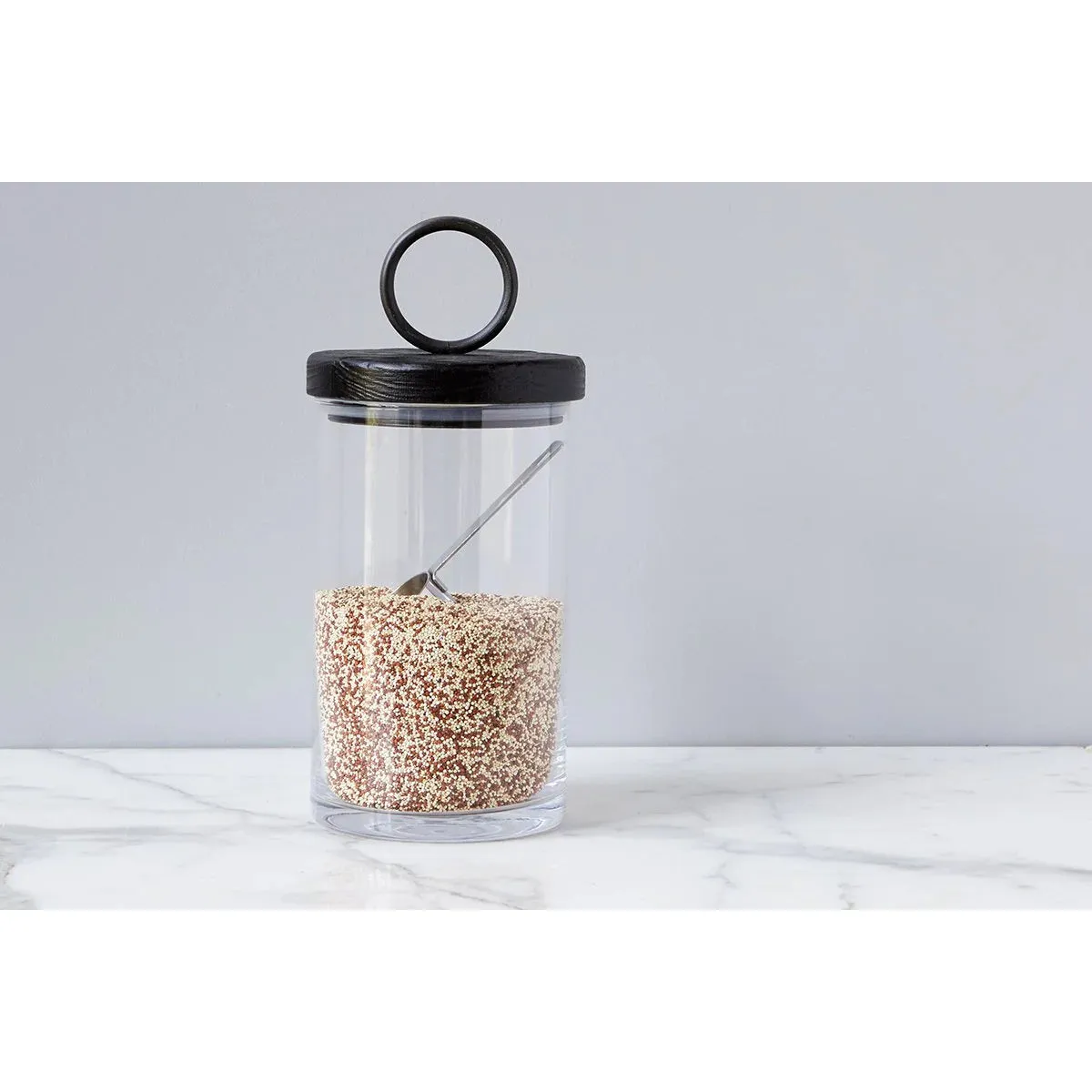 etúHOME Black Ring Top Set of 3 Glass Canisters ~ IN-STORE PURCHASE ONLY - Image 10