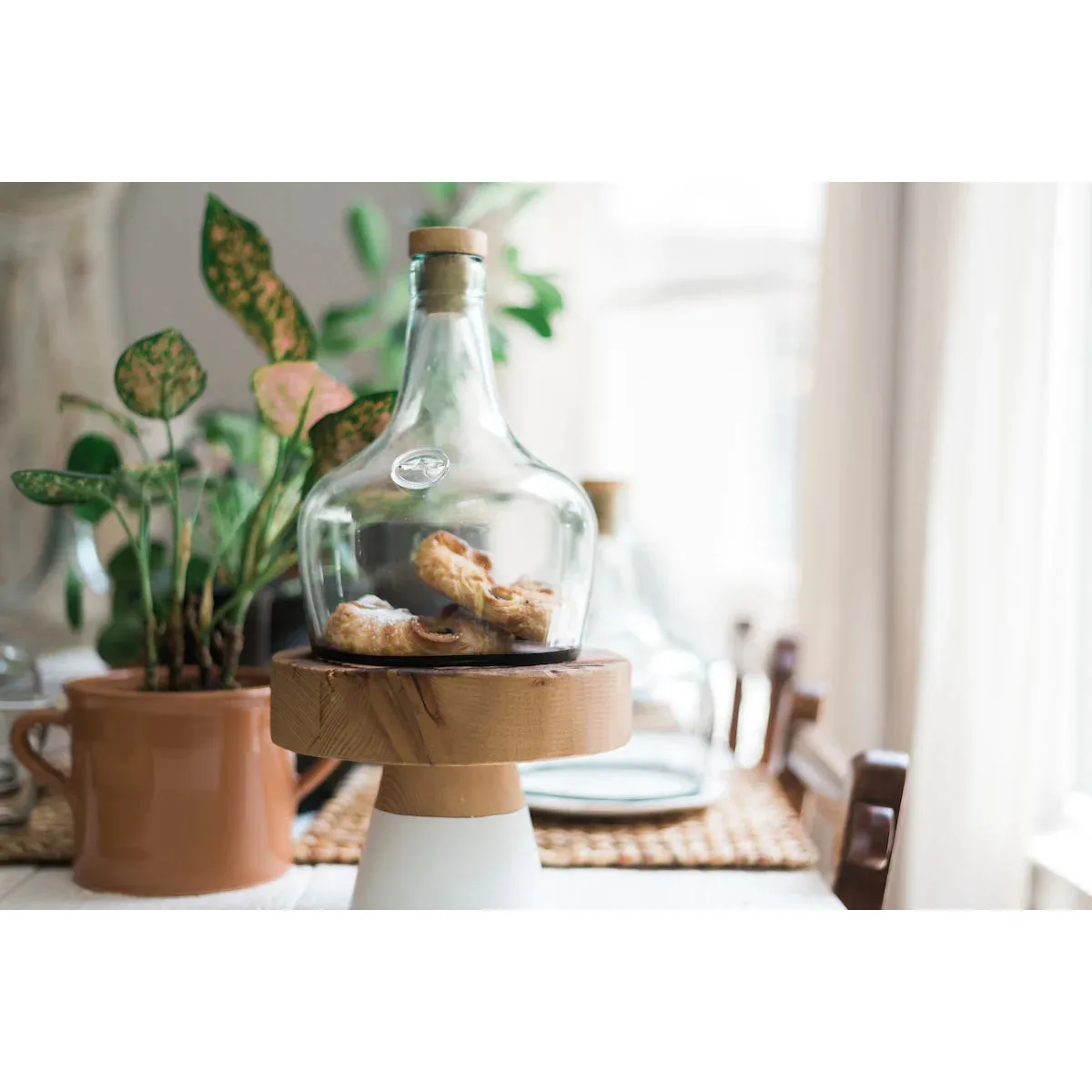 etúHOME Demijohn Mouth Blown Glass Cloche ~ IN-STORE PURCHASE ONLY - Image 2