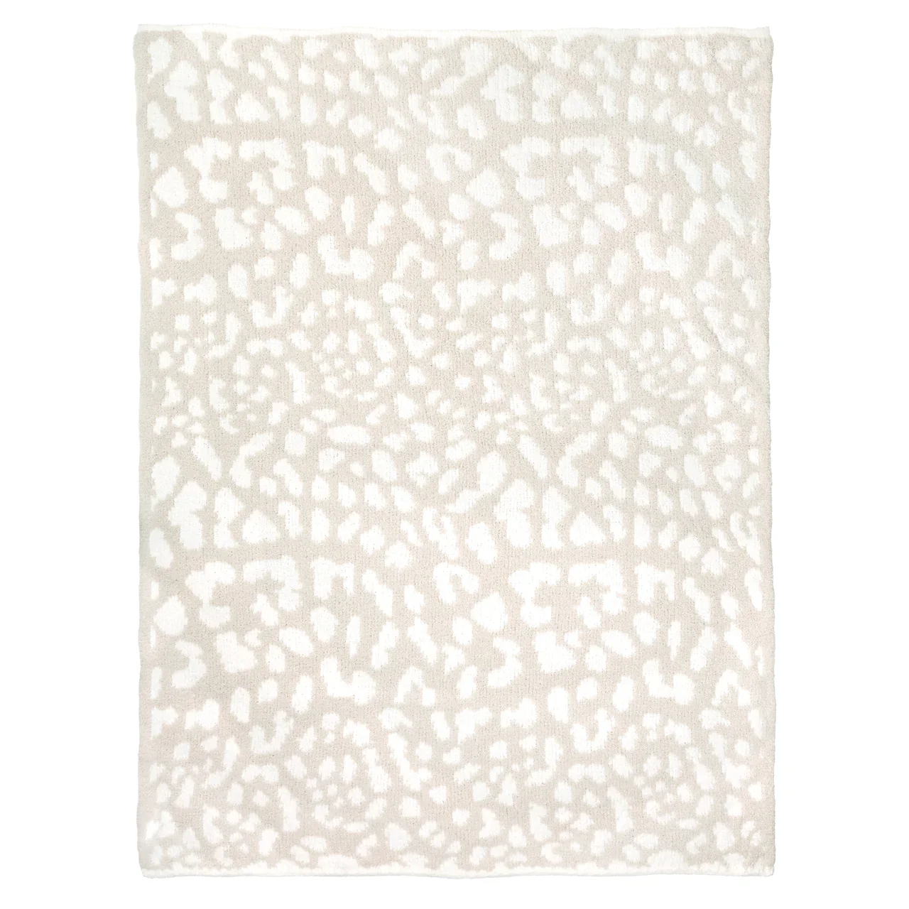 Kashwere Ultra Plush Creme and Linen Leopard Print Cloud Throw Blanket - Image 3