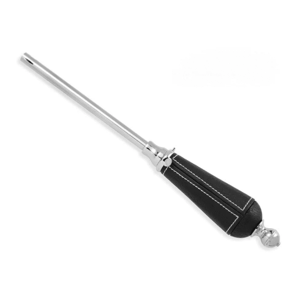 Social Light Oxford Soiree Collection Harley Black Leather Decorative Lighter Butane Refillable