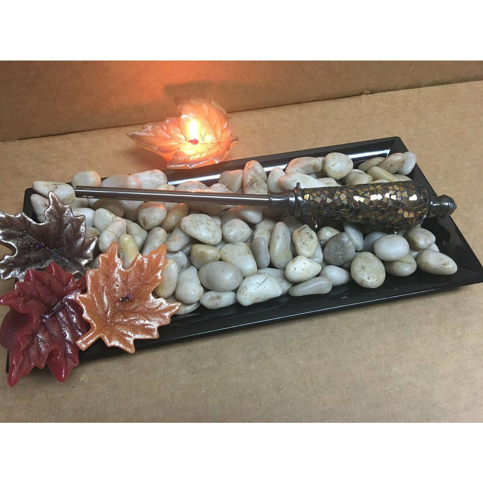 Social Light Versailles Bronze Mosaic Glass Lighter Butane Refillable - Image 2