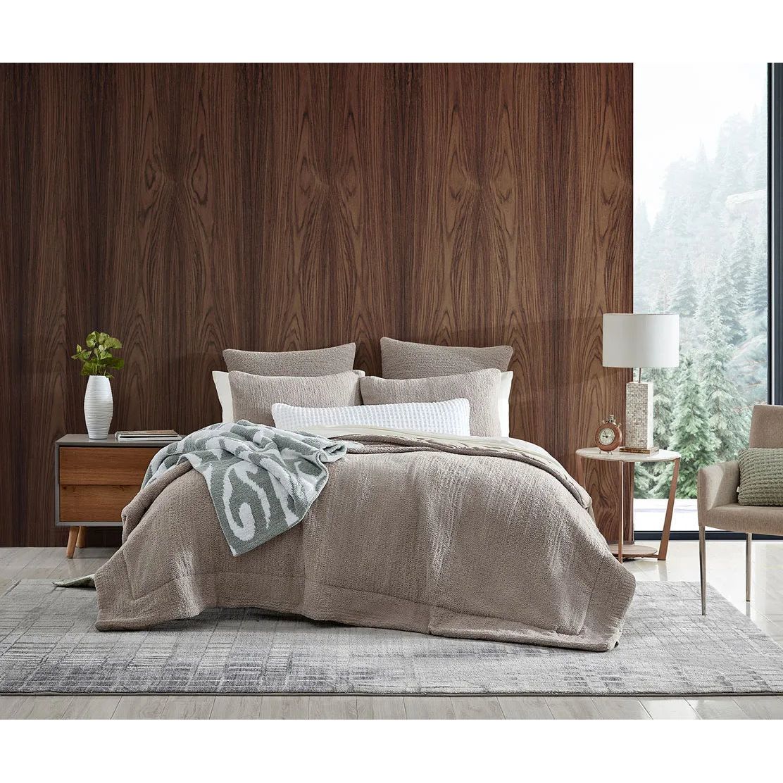 Sunday Citizen Taupe Snug Comforter Available in Queen and King Sizes - Image 3