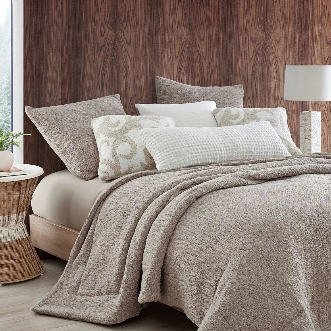 Sunday Citizen Taupe Snug Comforter Available in Queen and King Sizes - Image 4